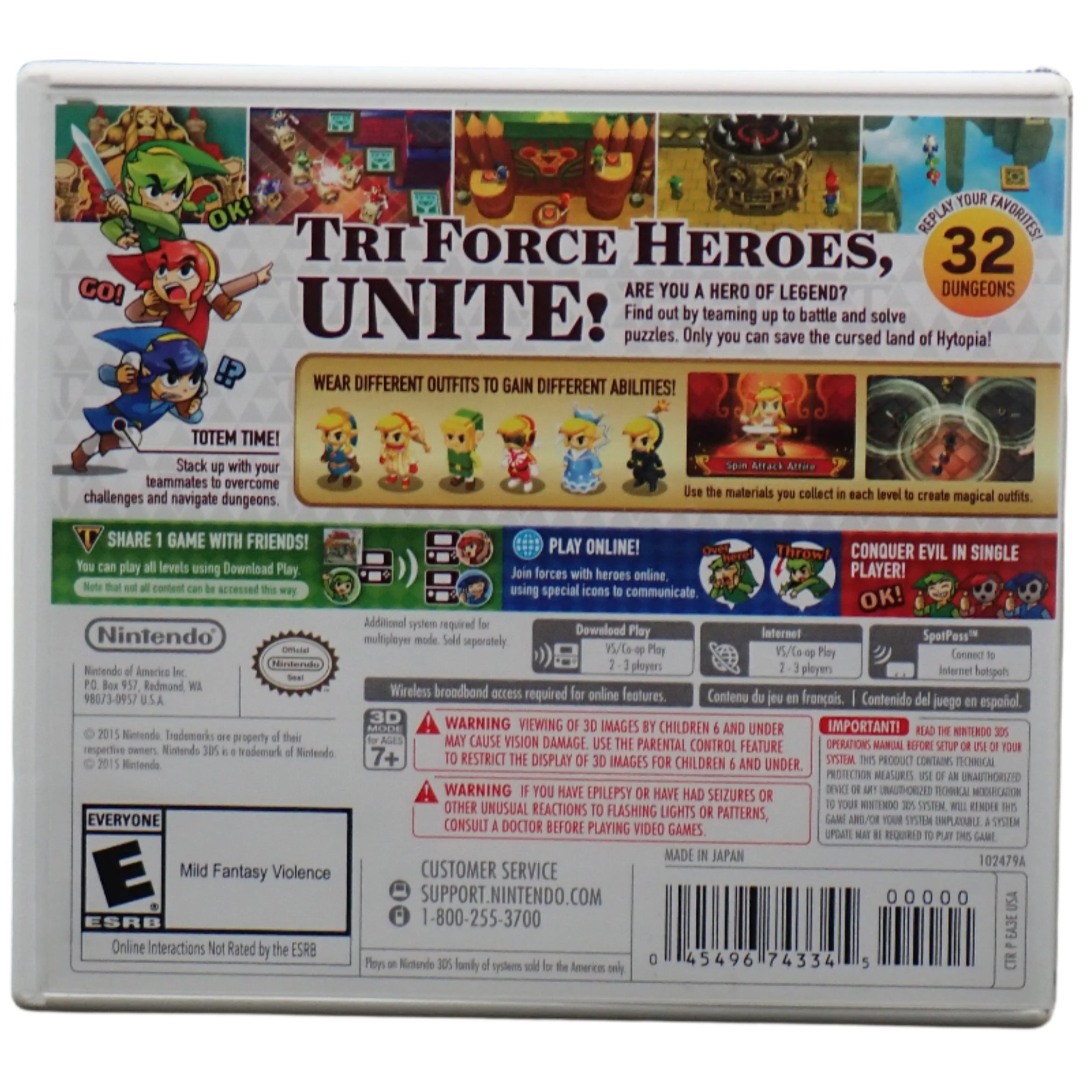 The Legend of Zelda Tri Force Heroes - 3DS