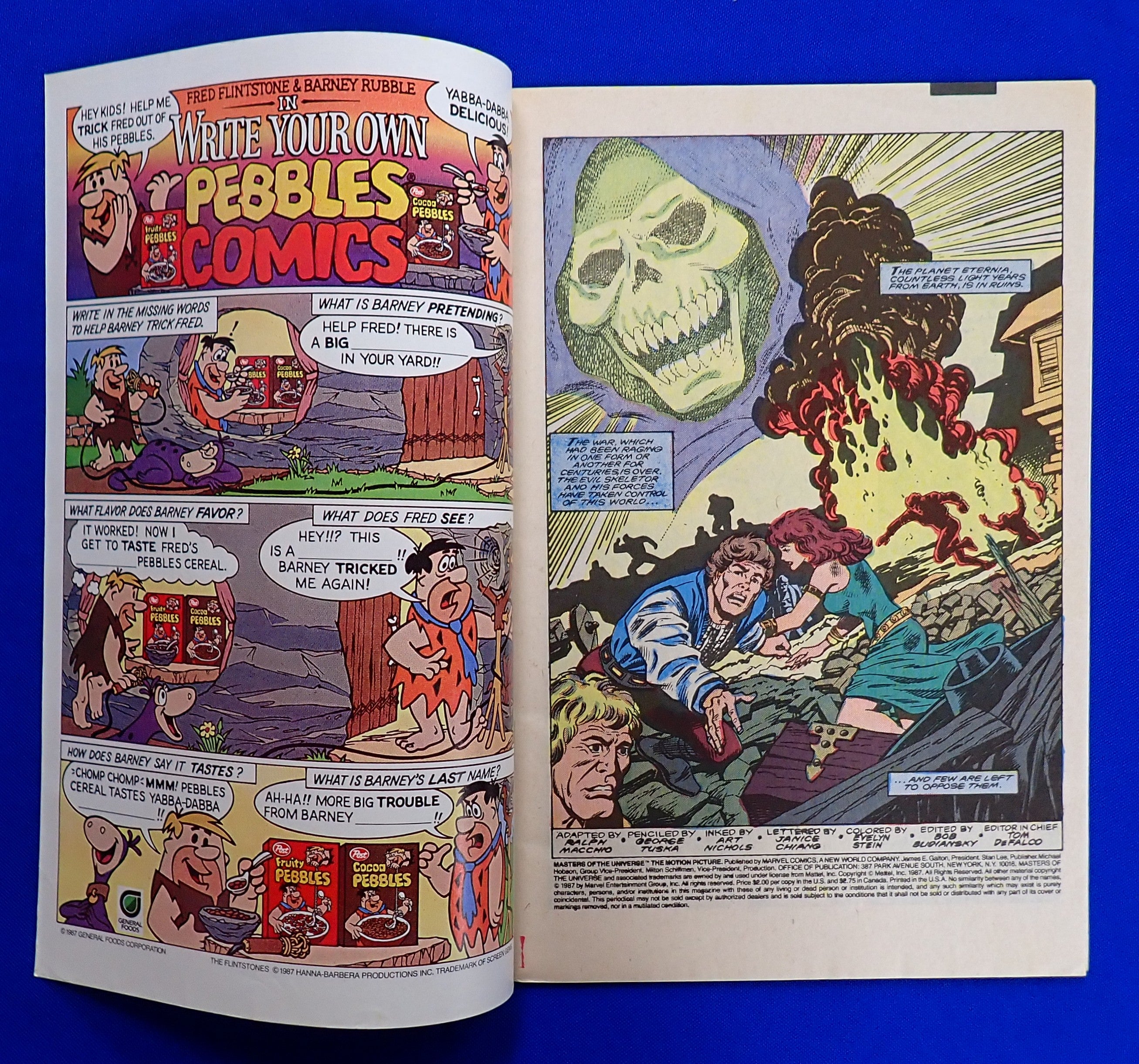 Masters of the Universe: The Motion Picture #1 (1987) - VF+ (8.5) - Comic Adaptation of Script
