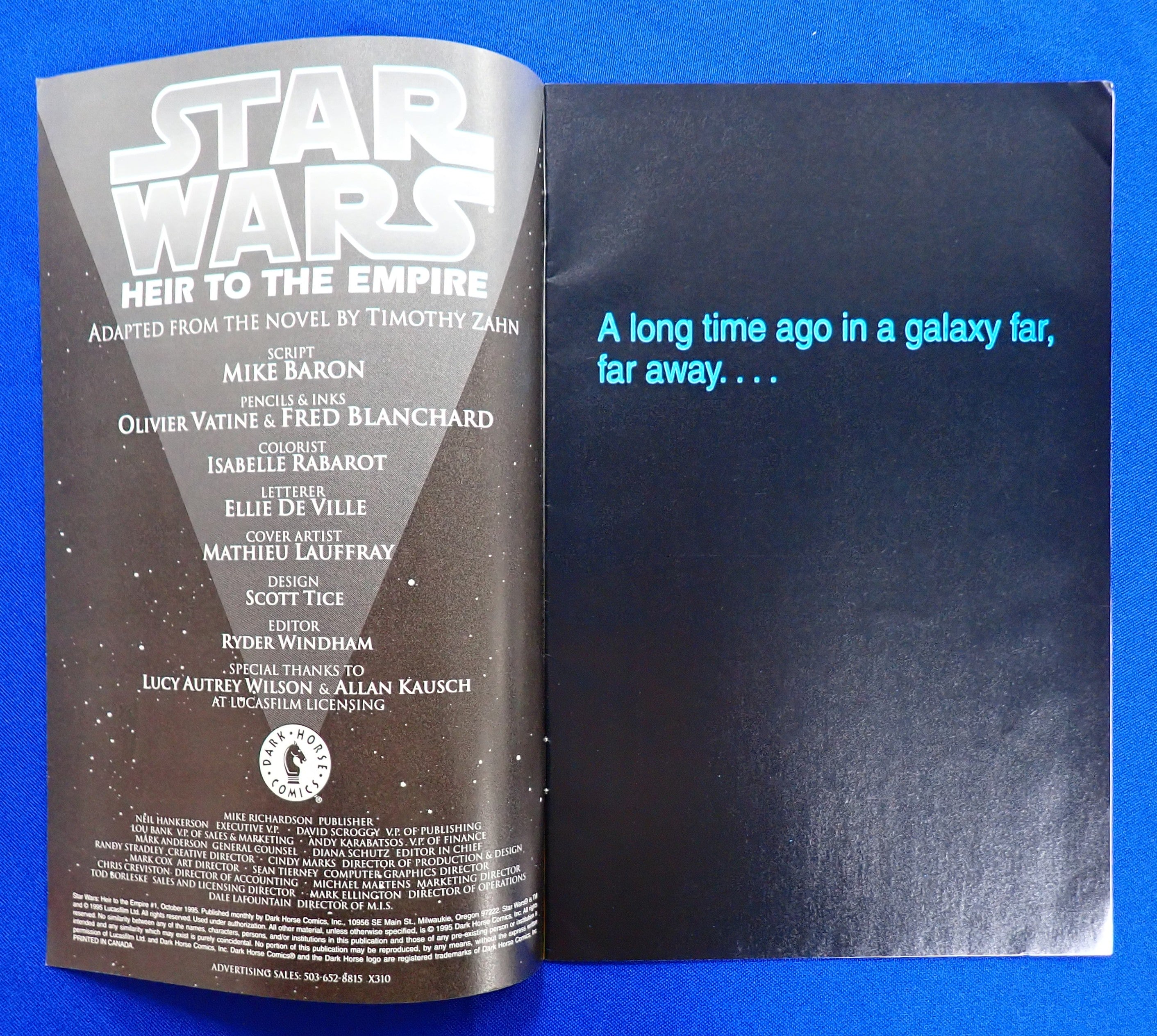 Star Wars: Heir to the Empire #1 (1995) - VF- (7.5) - Several 1st App.