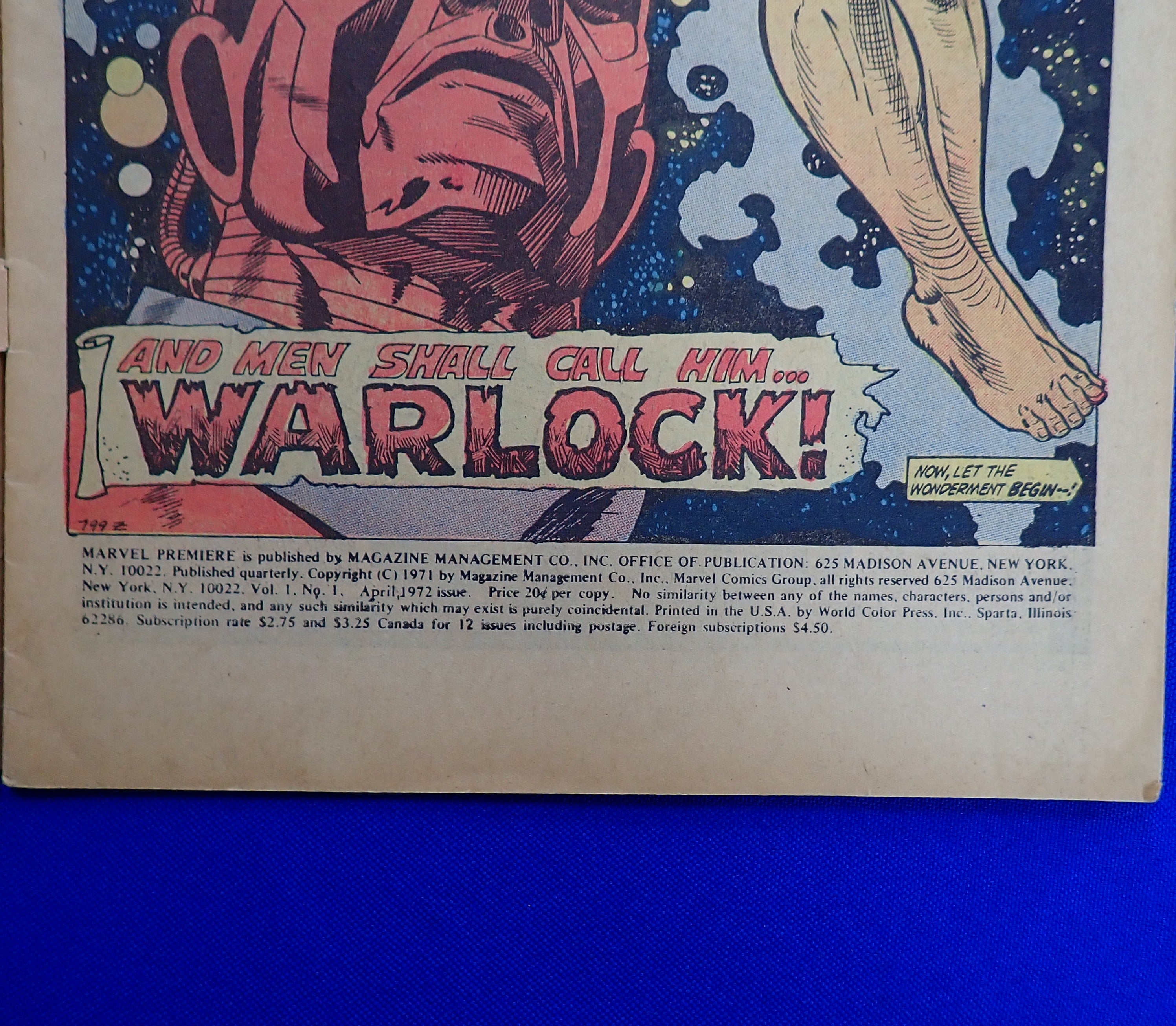 Marvel Premiere #1 (1972) - GD- (1.8) - Rebirth of HIM as Warlock