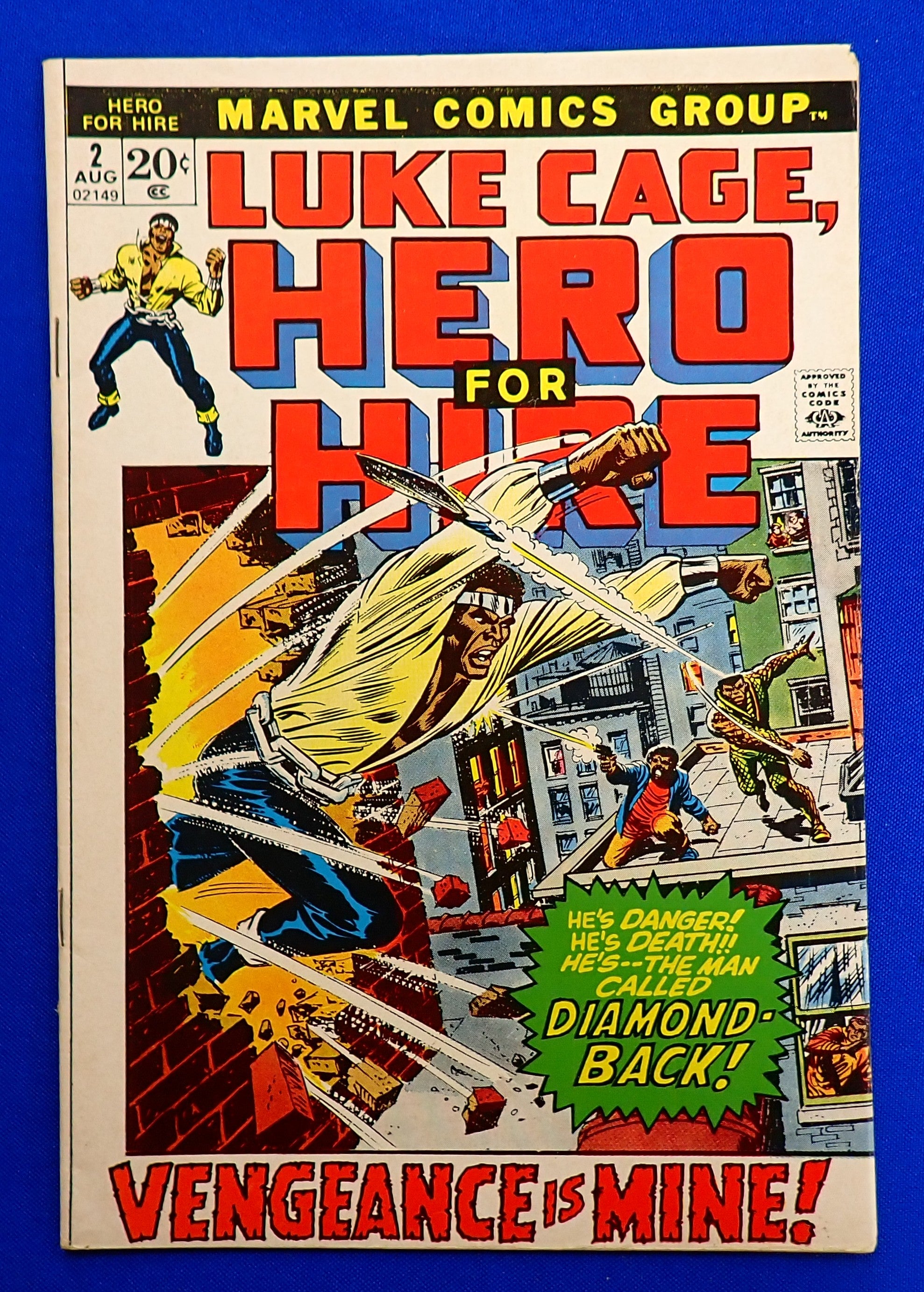 Hero for Hire #2 (1972) - FN- (5.5) - 2nd App. Luke Cage