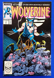 Wolverine #1 (1988) - FN/VF- (7.0-7.5) - SIGNED by Chris Claremont w/ COA