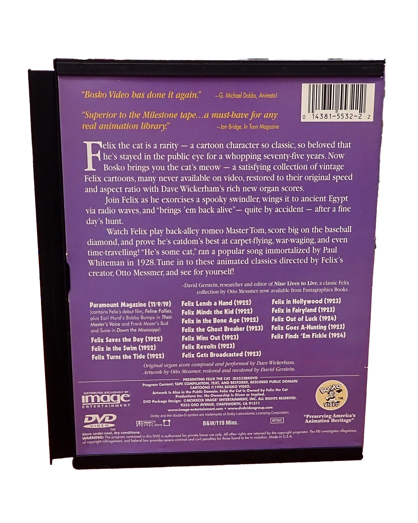 Presenting Felix the Cat the Otto Messmer Classes [1919-1924] - DVD