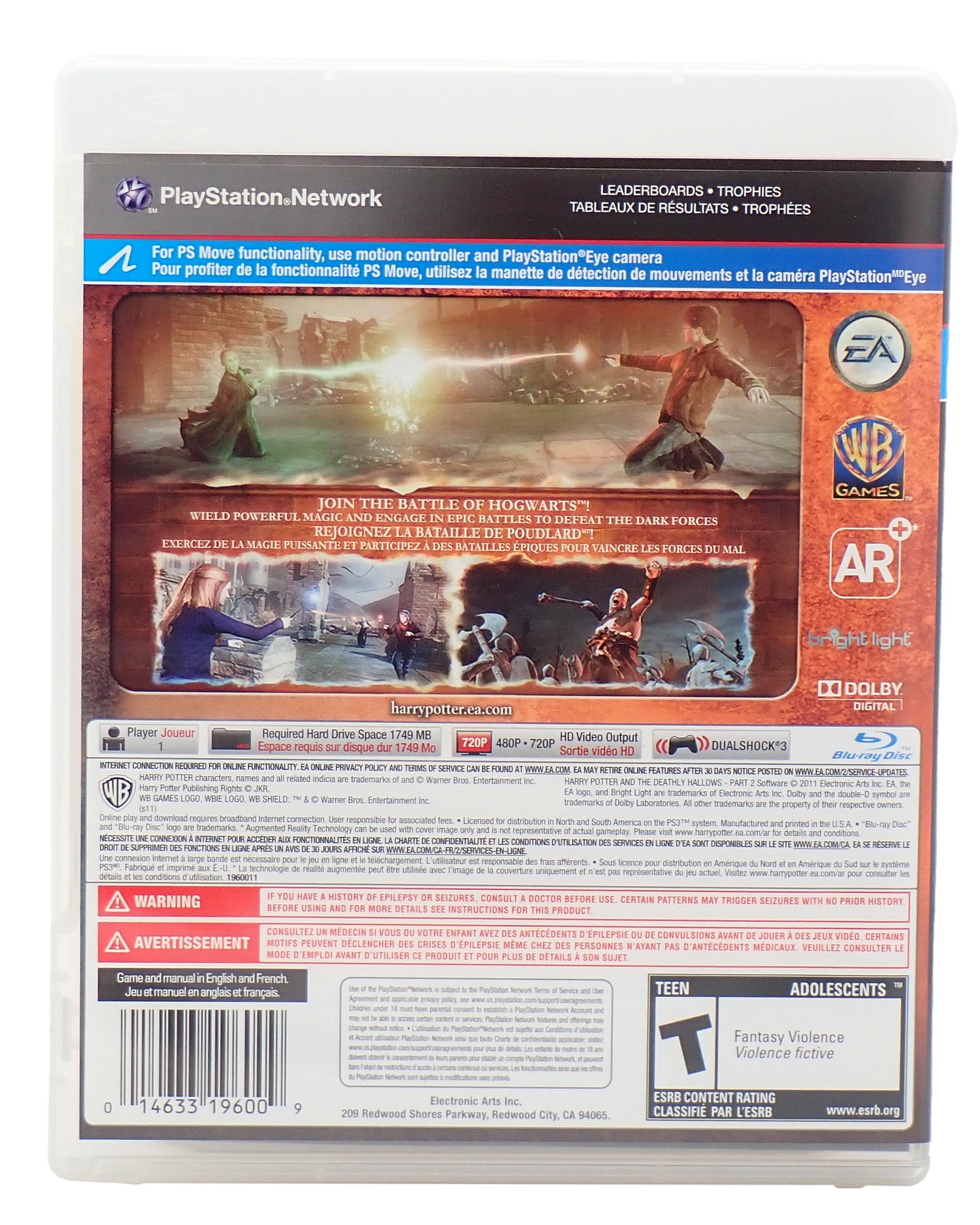Harry Potter and the Deathly Hallows Part 2 - PS3