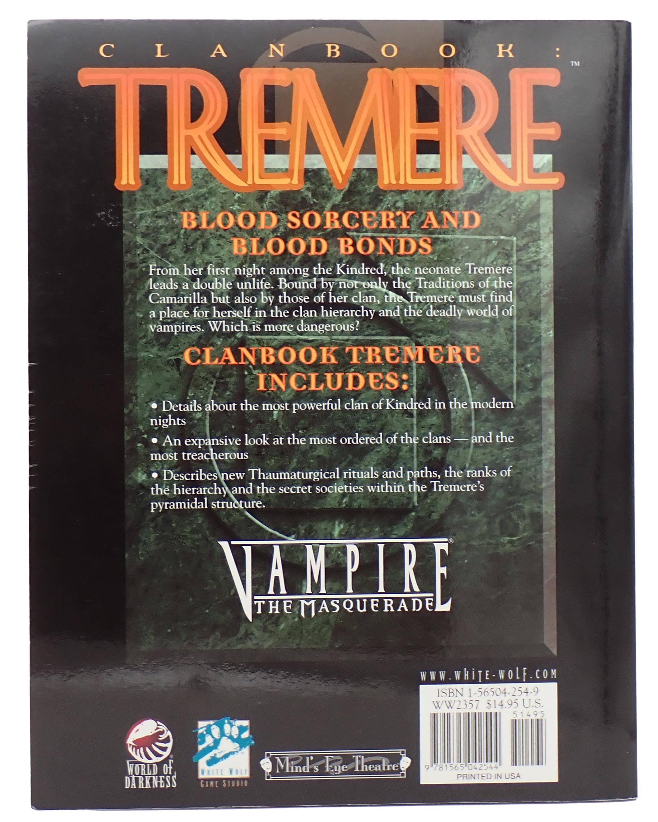Tremere [Pre-Owned] - Vampire the Masquerade Clanbook
