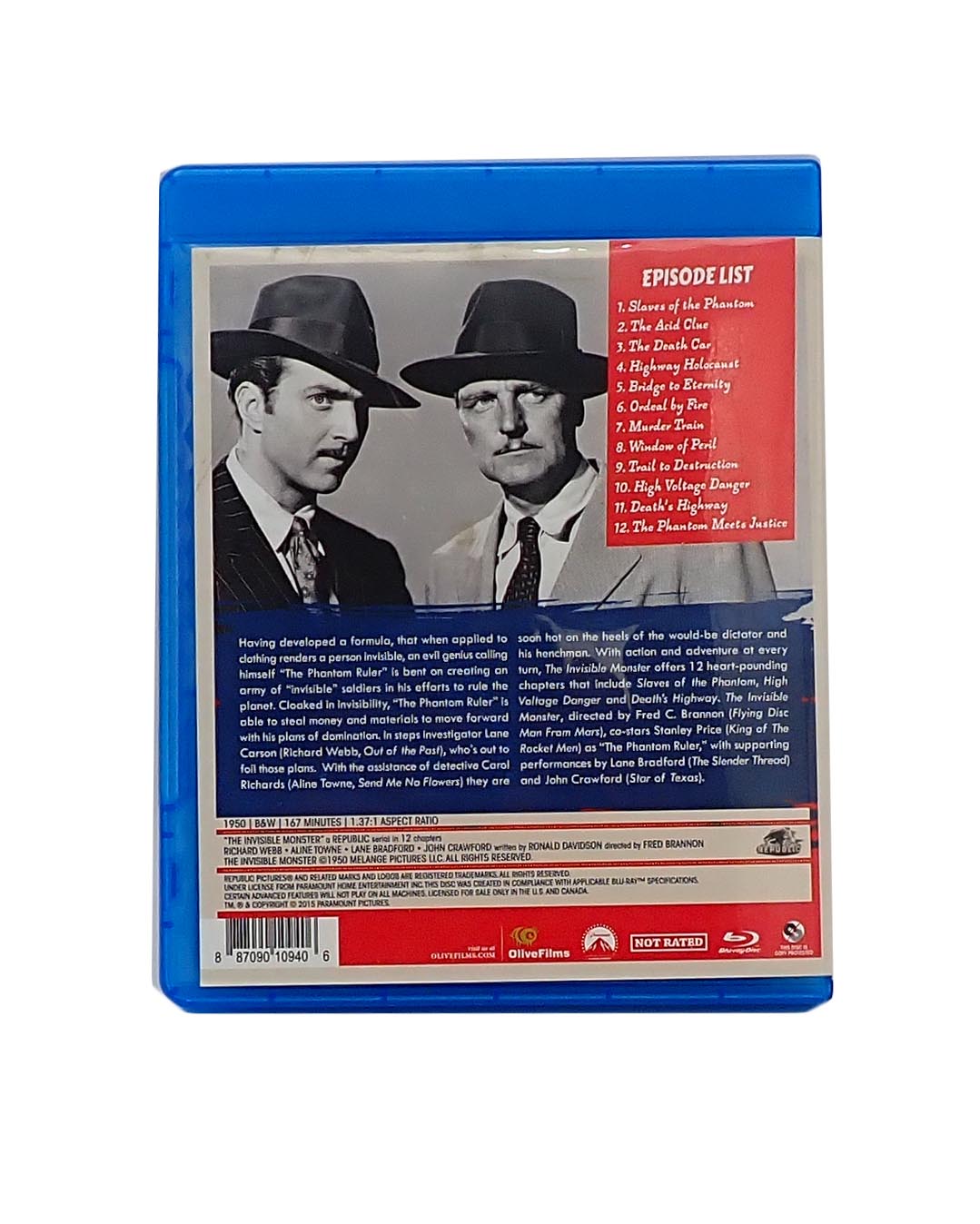 The Invisible Monster - Blu Ray