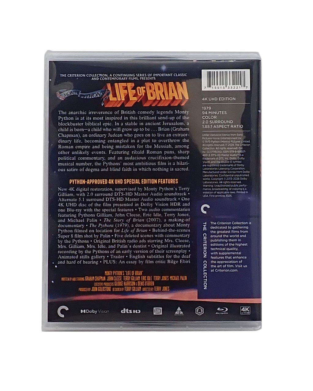 Monty Python's Life of Brian (Criterion Collection) - Blu Ray