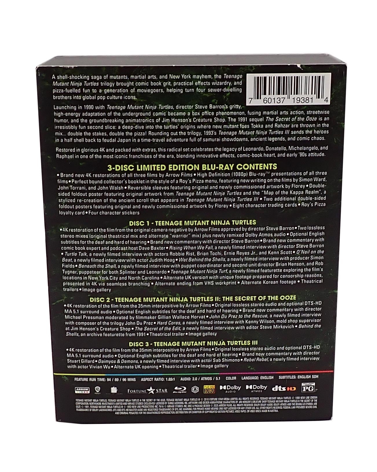 Teenage Mutant Ninja Turtles Trilogy - Blu Ray