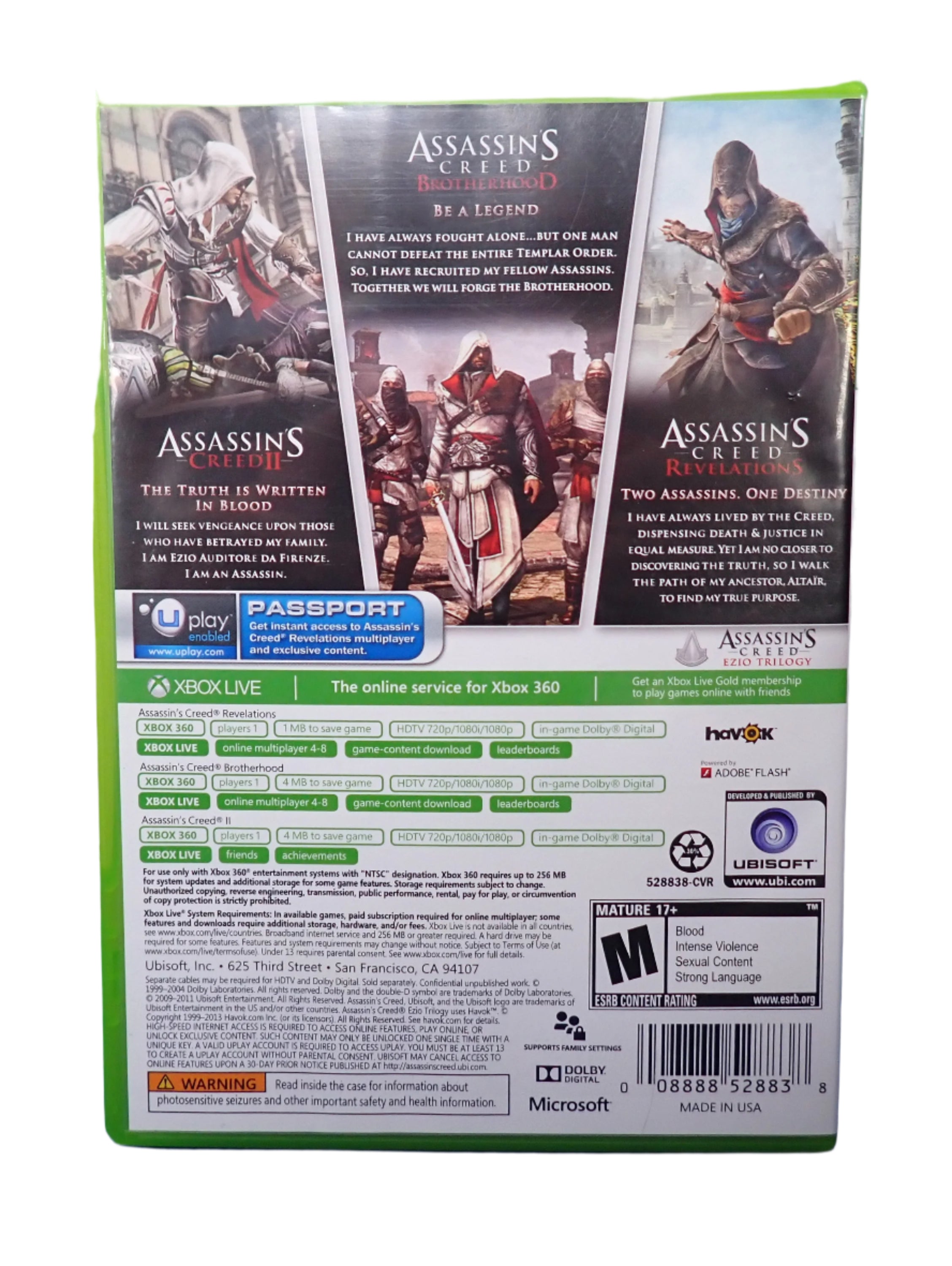 Assassin's Creed: Ezio Trilogy - Xbox 360