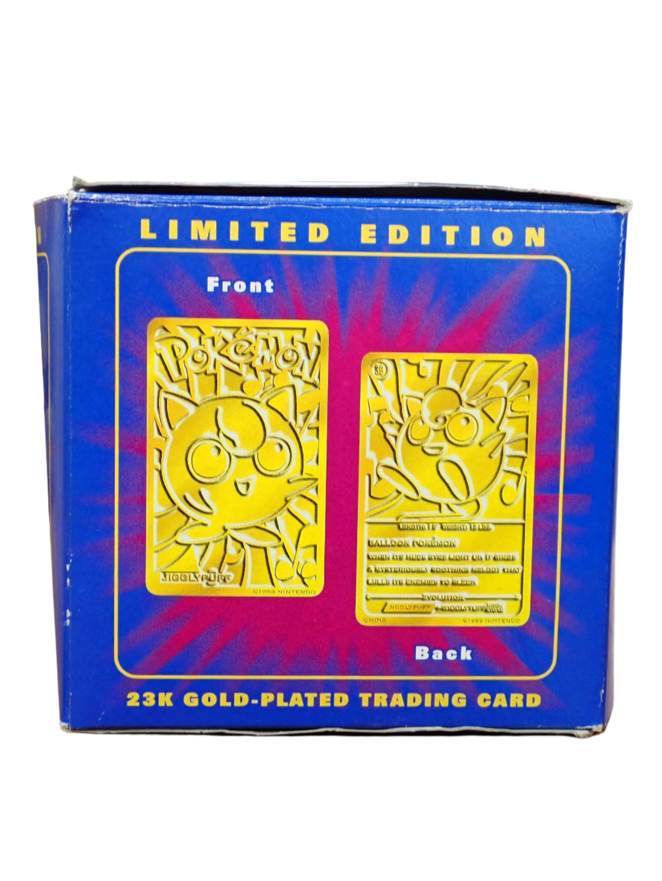 Pokemon 23k Gold Plated Jigglypuff Card