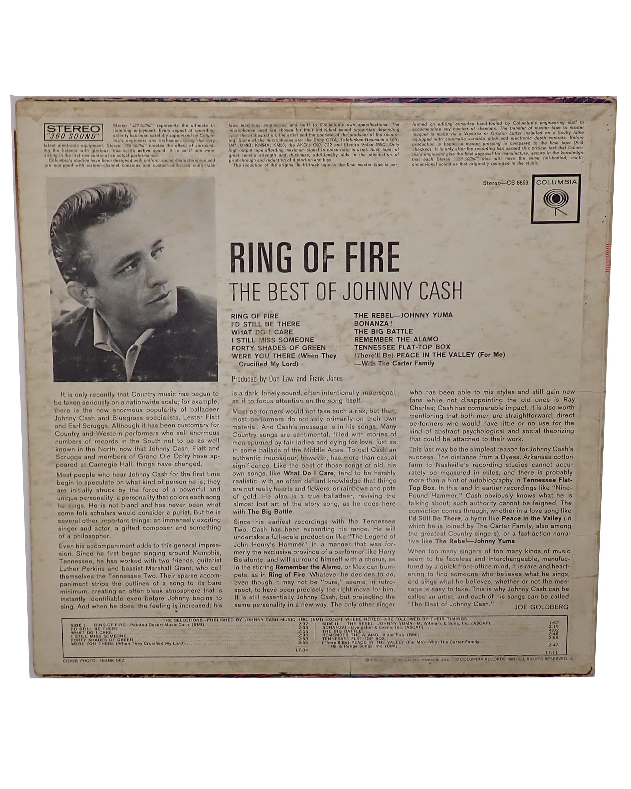 Johnny Cash -Ring Of Fire The Best Of - Vinyl [Pre-Owned]