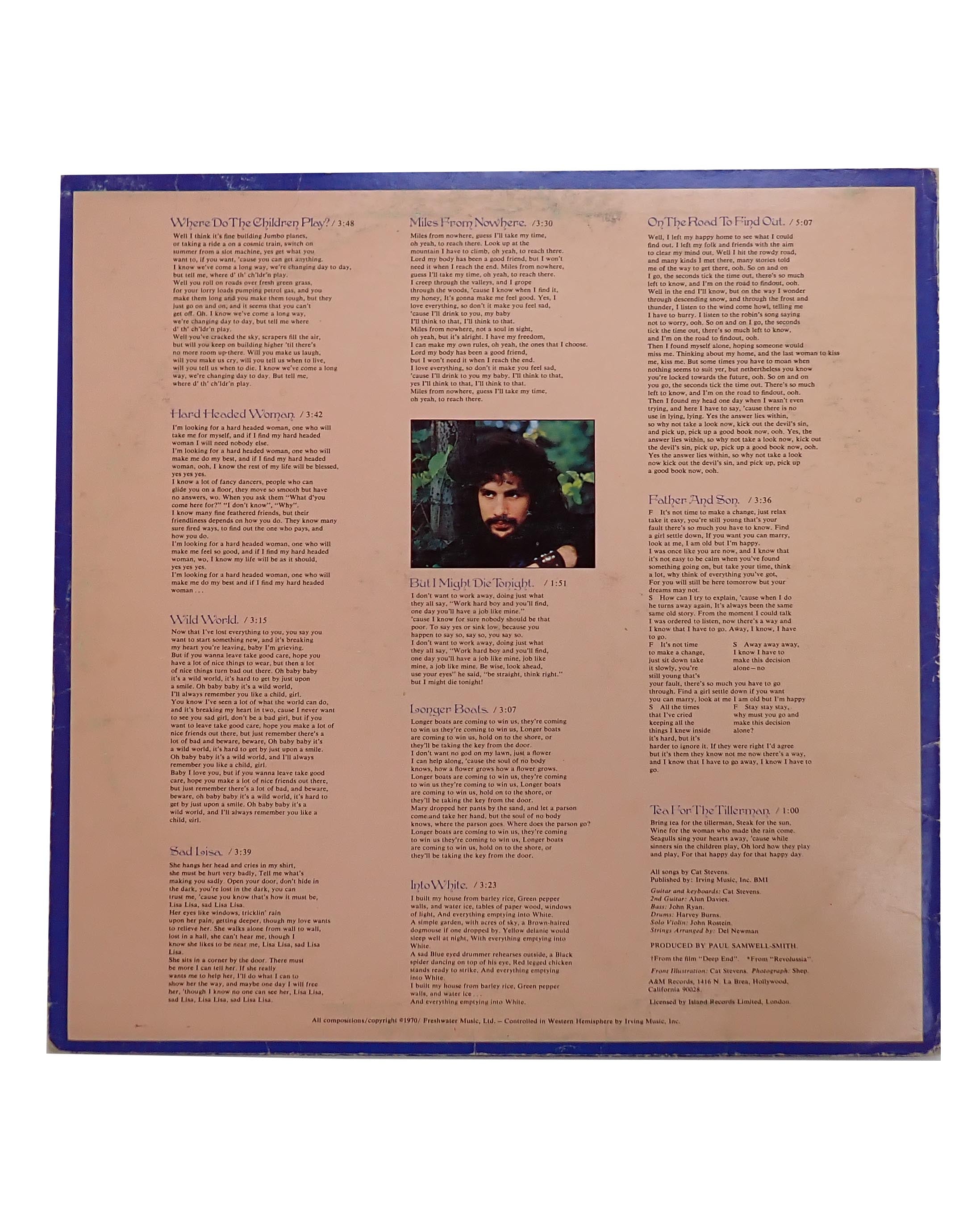 Cat Stevens - Tea for the Tillerman - Vinyl [Pre-Owned]