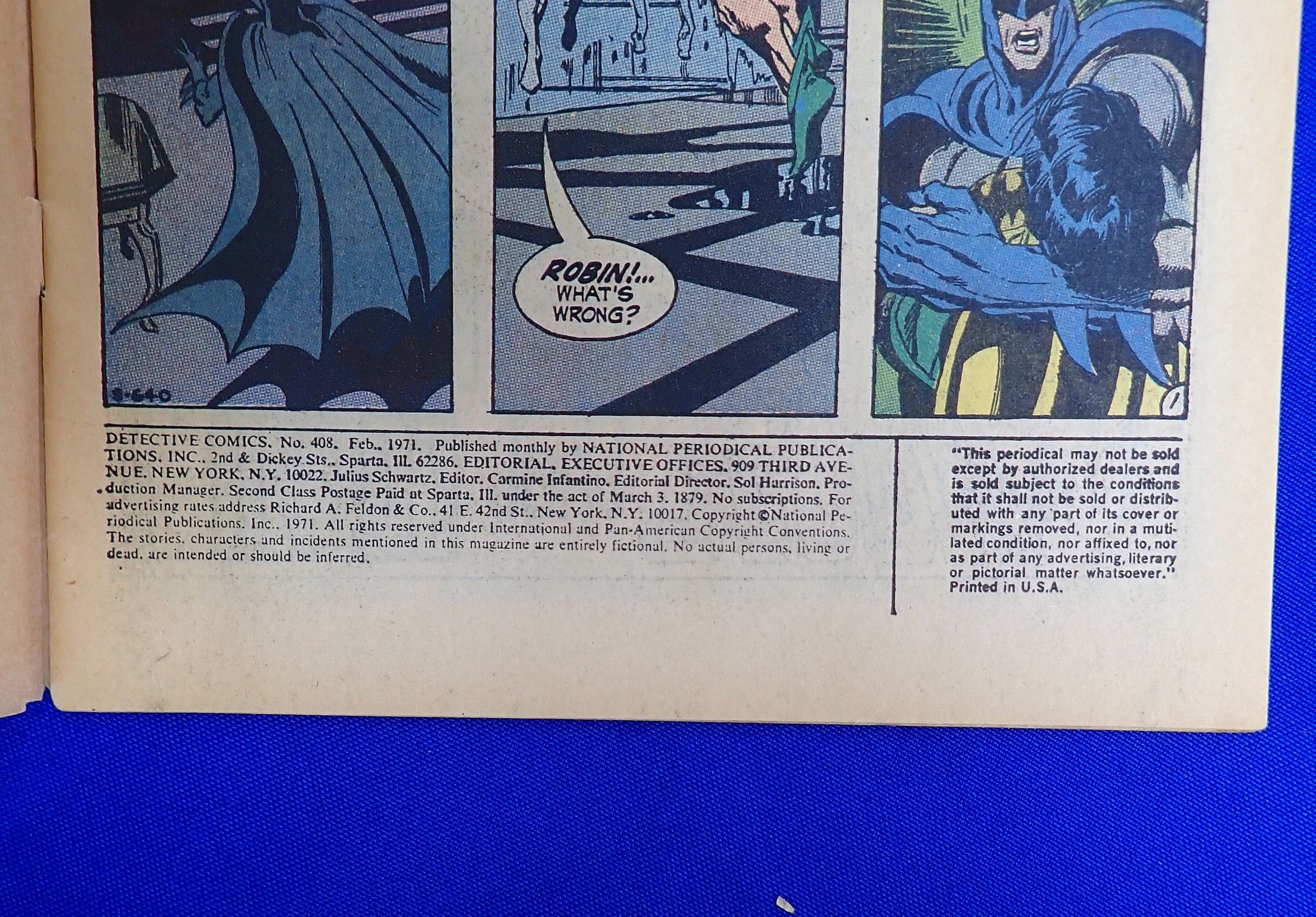 Detective Comics #408 (1971) - VG (4.0)