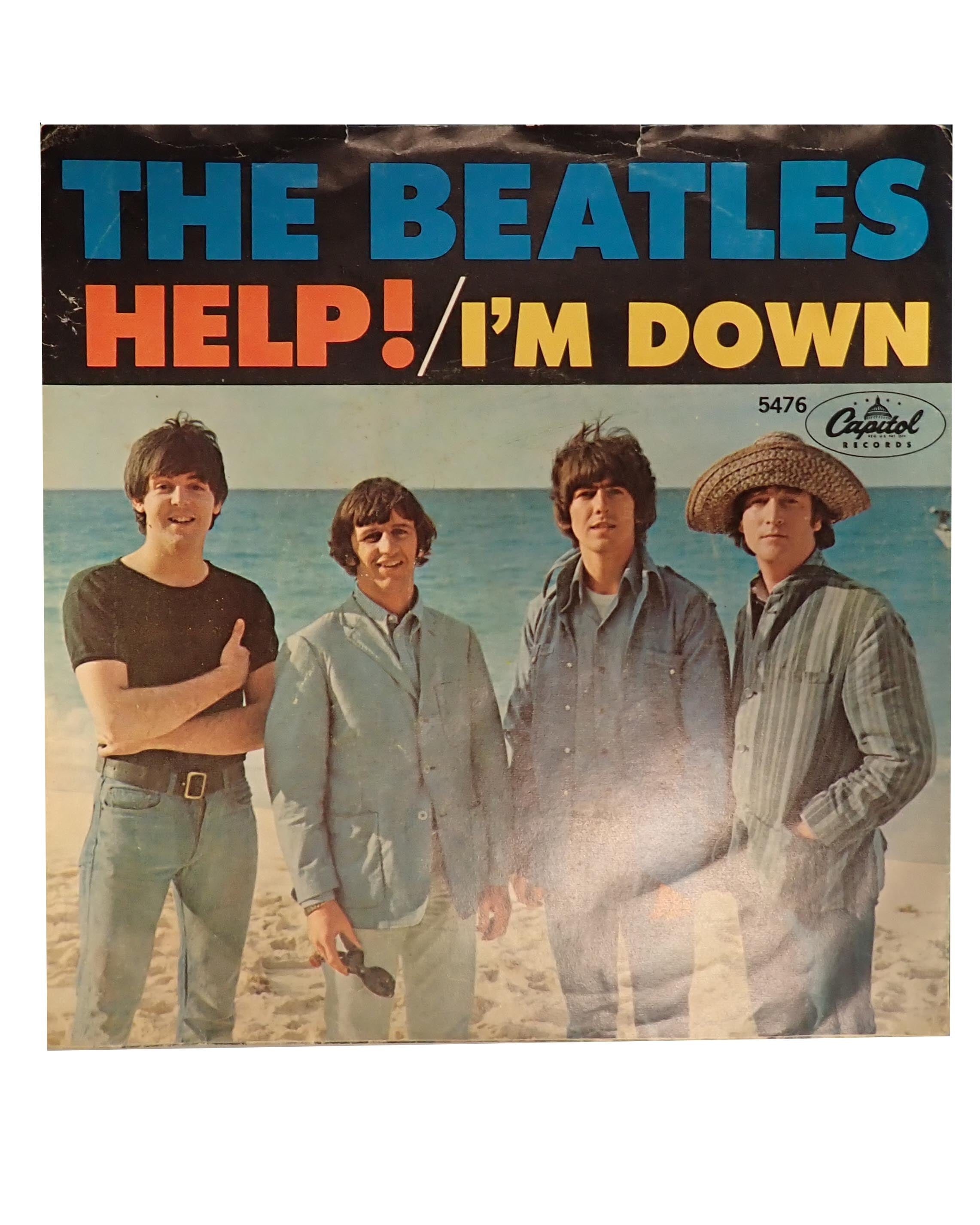 The Beatles - Help!/I'm Down - (7") Vinyl [Pre-Owned]
