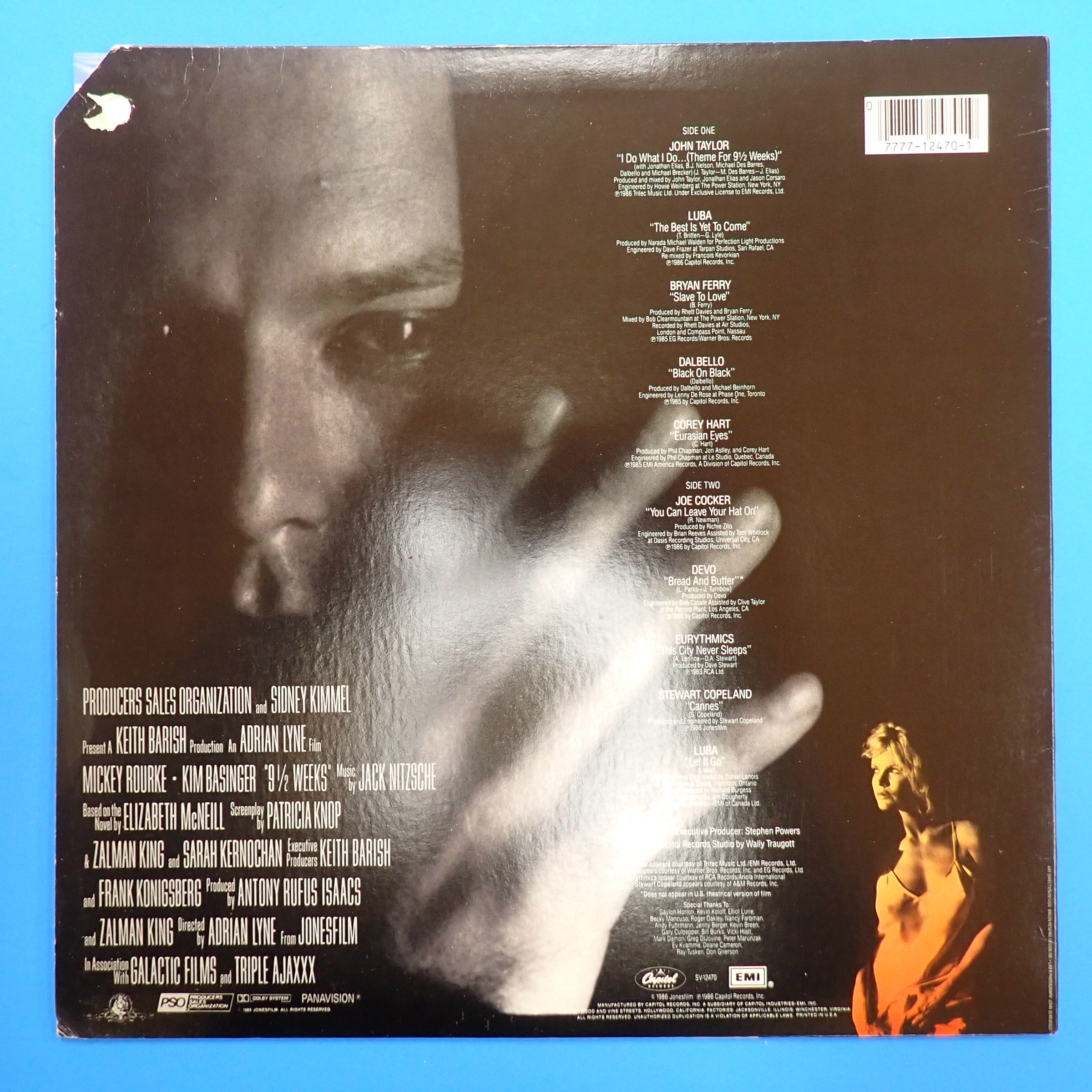 9 1/2 Weeks Original Motion Picture Soundtrack - Vinyl [Pre-Owned]