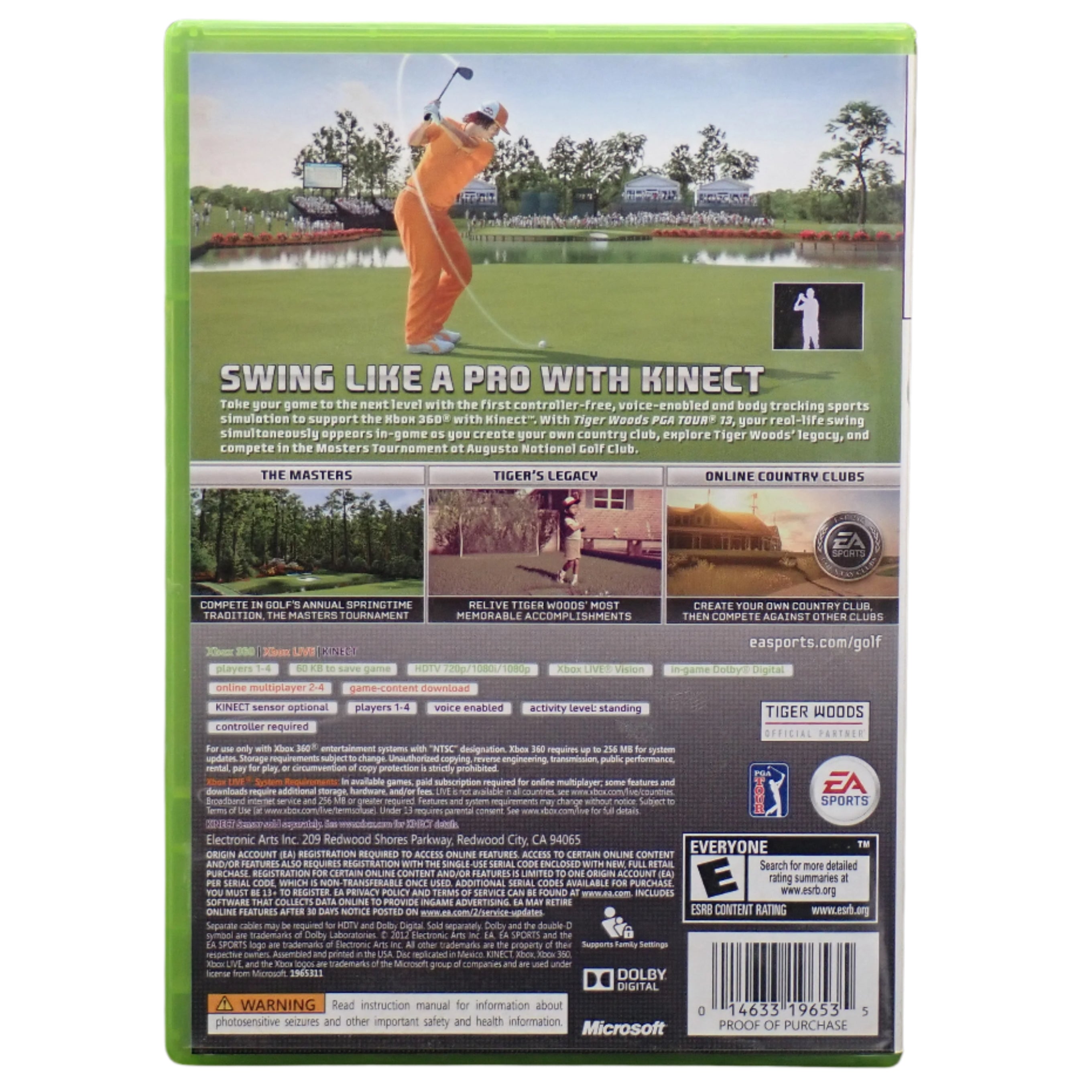 Tiger Woods PGA Tour 13 - Xbox 360