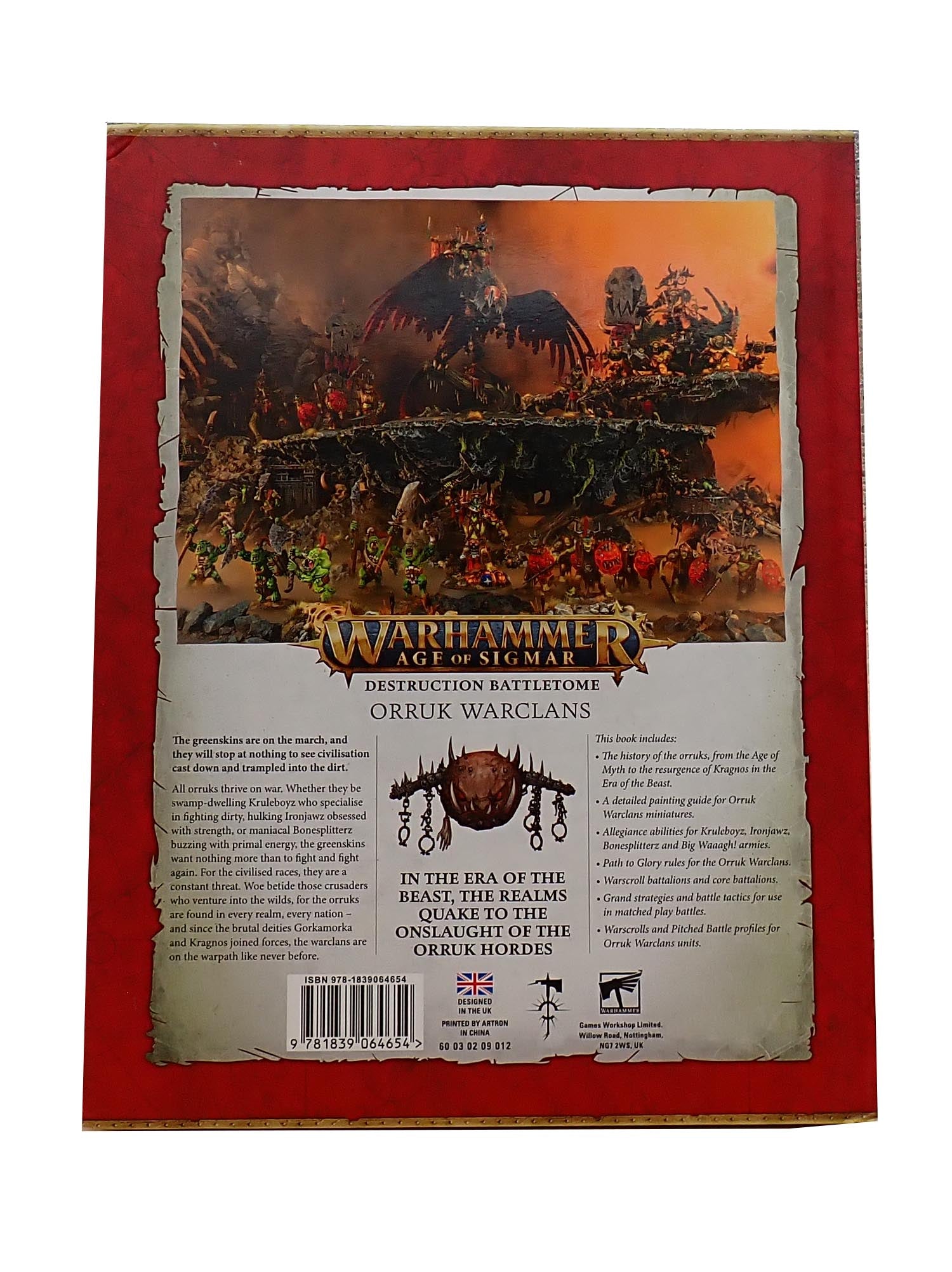 Warhammer Age of Sigmar - Destruction Battletome: Orruk Warclans (Pre-Owned)