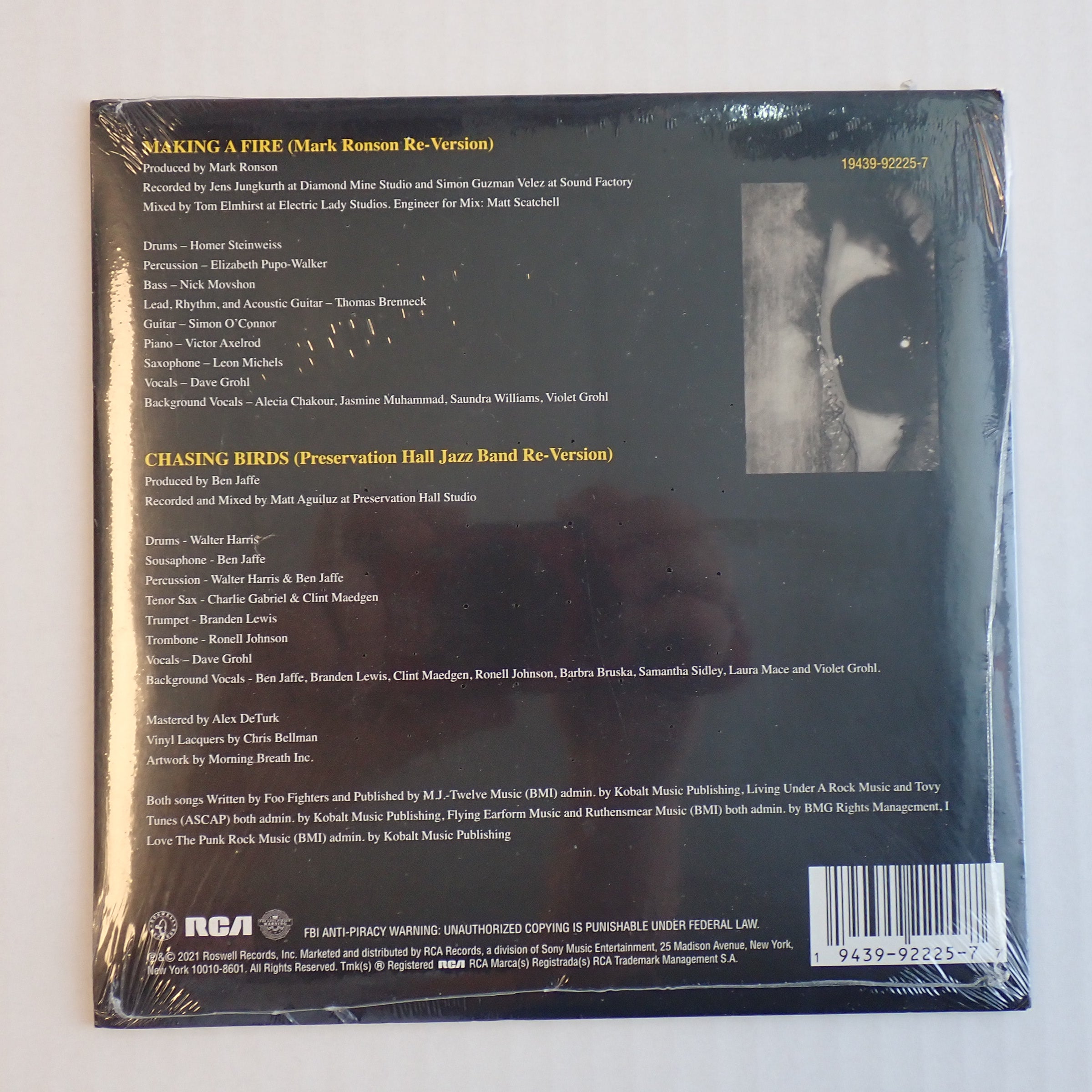 Foo Fighters – Making A Fire/Chasing Birds (Re-Version) - Vinyl
