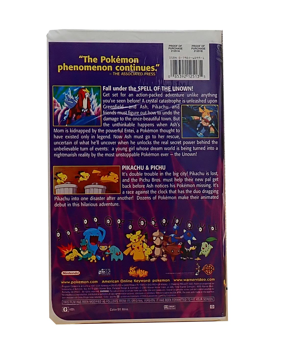 Pokemon The Movie 3 - VHS (Pre-Owned)