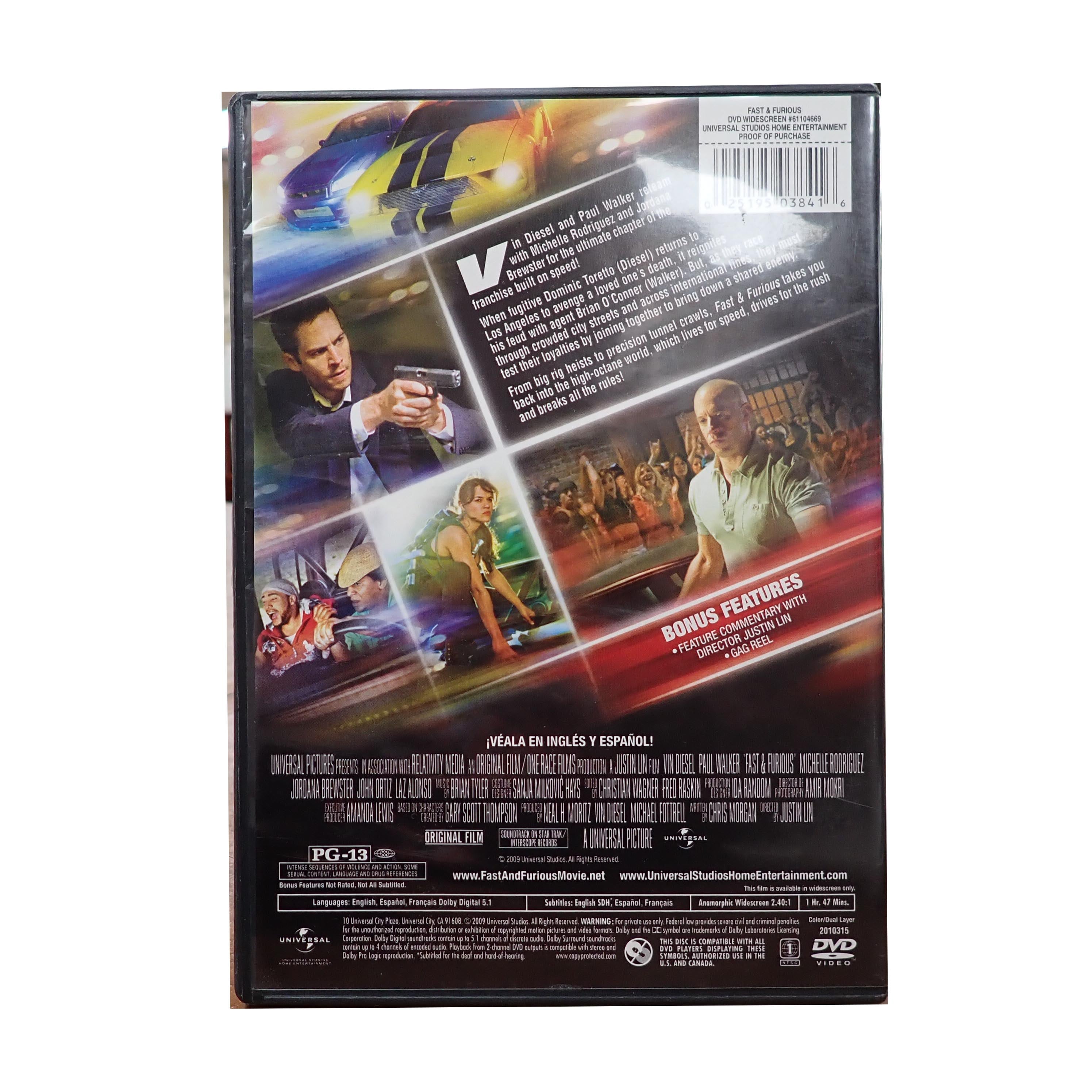 Fast & Furious - DVD [Pre-Owned]