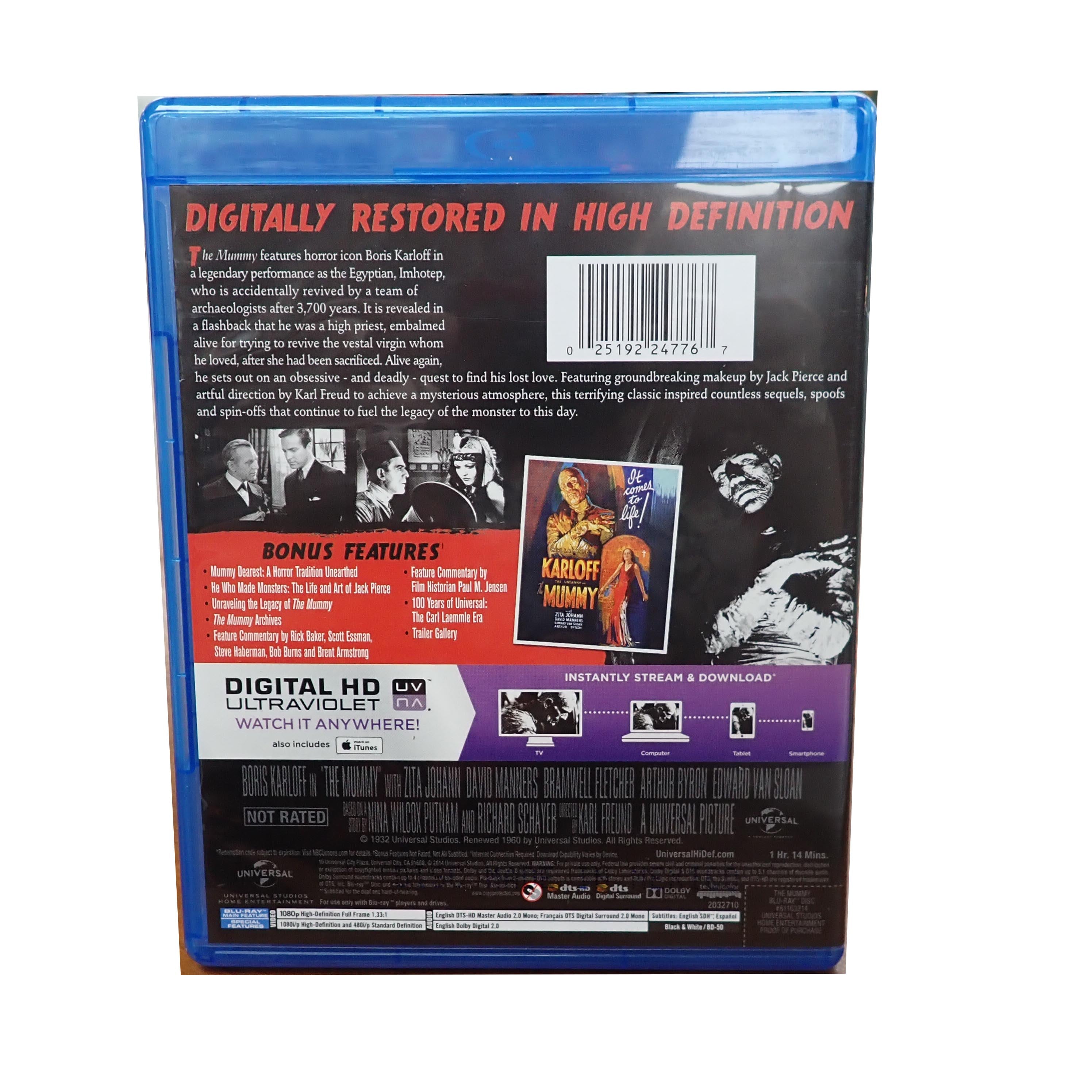 Boris Karloff's The Mummy - Blu Ray [Pre-Owned]