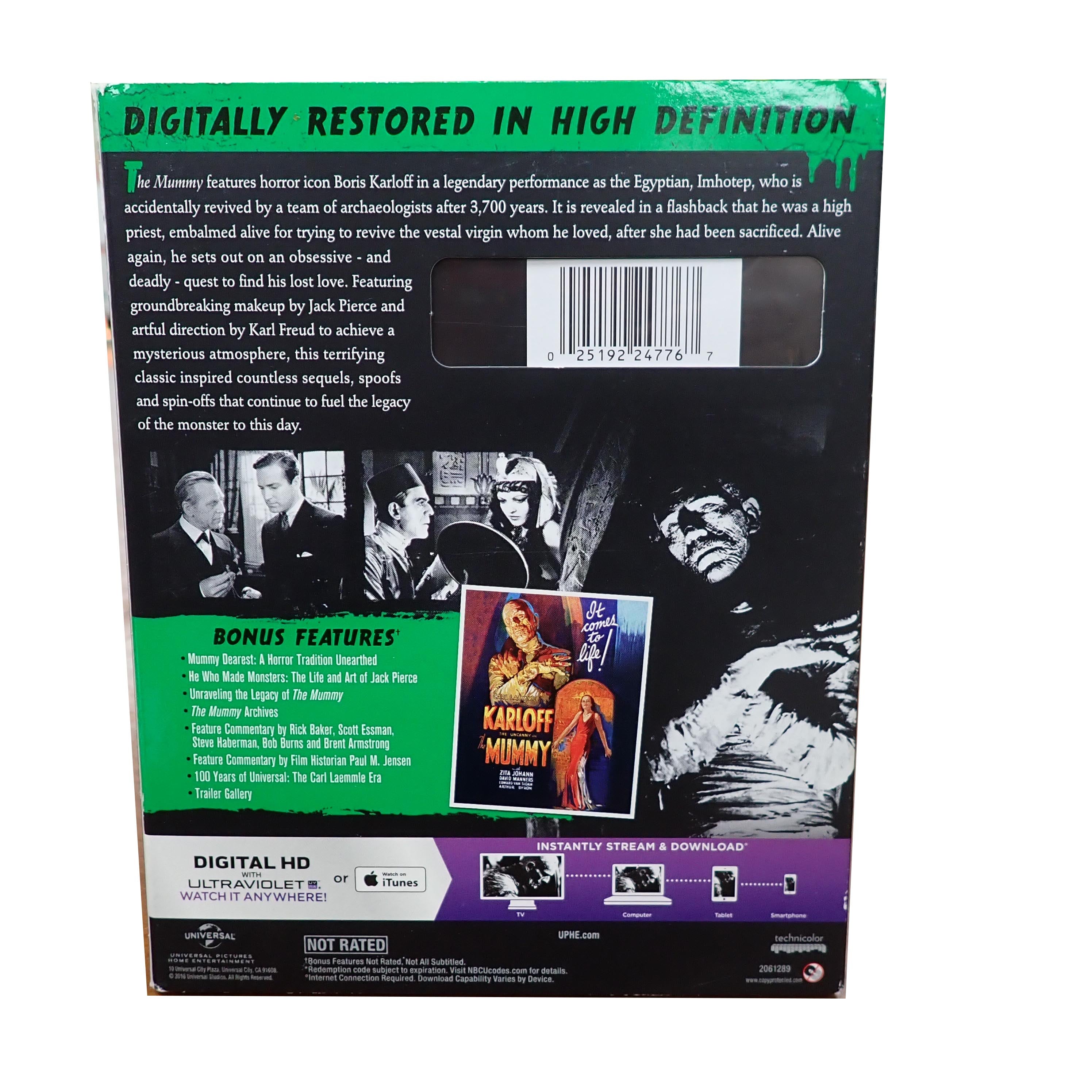Boris Karloff's The Mummy - Blu Ray [Pre-Owned]