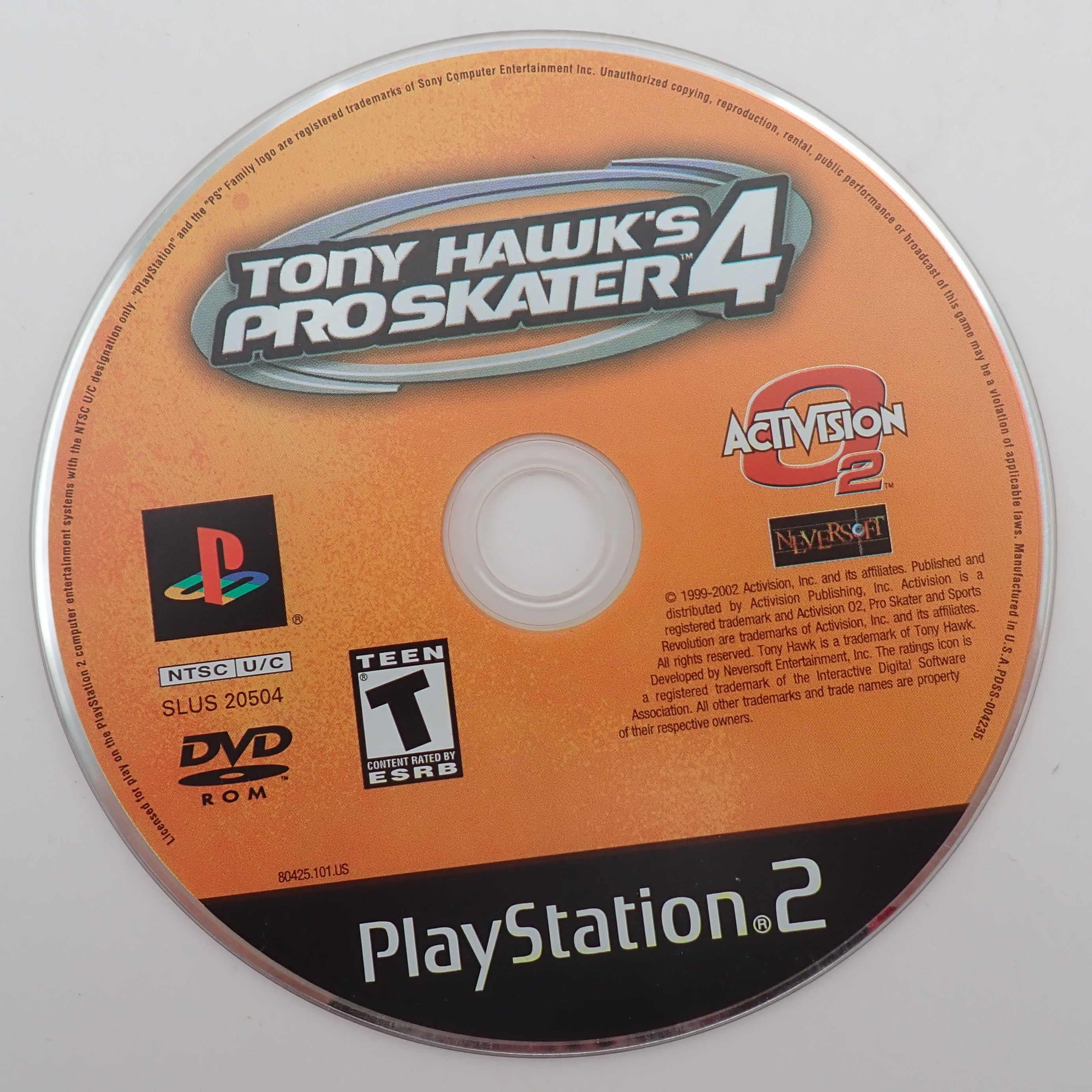 Tony Hawk's Pro Skater 4 - PS2