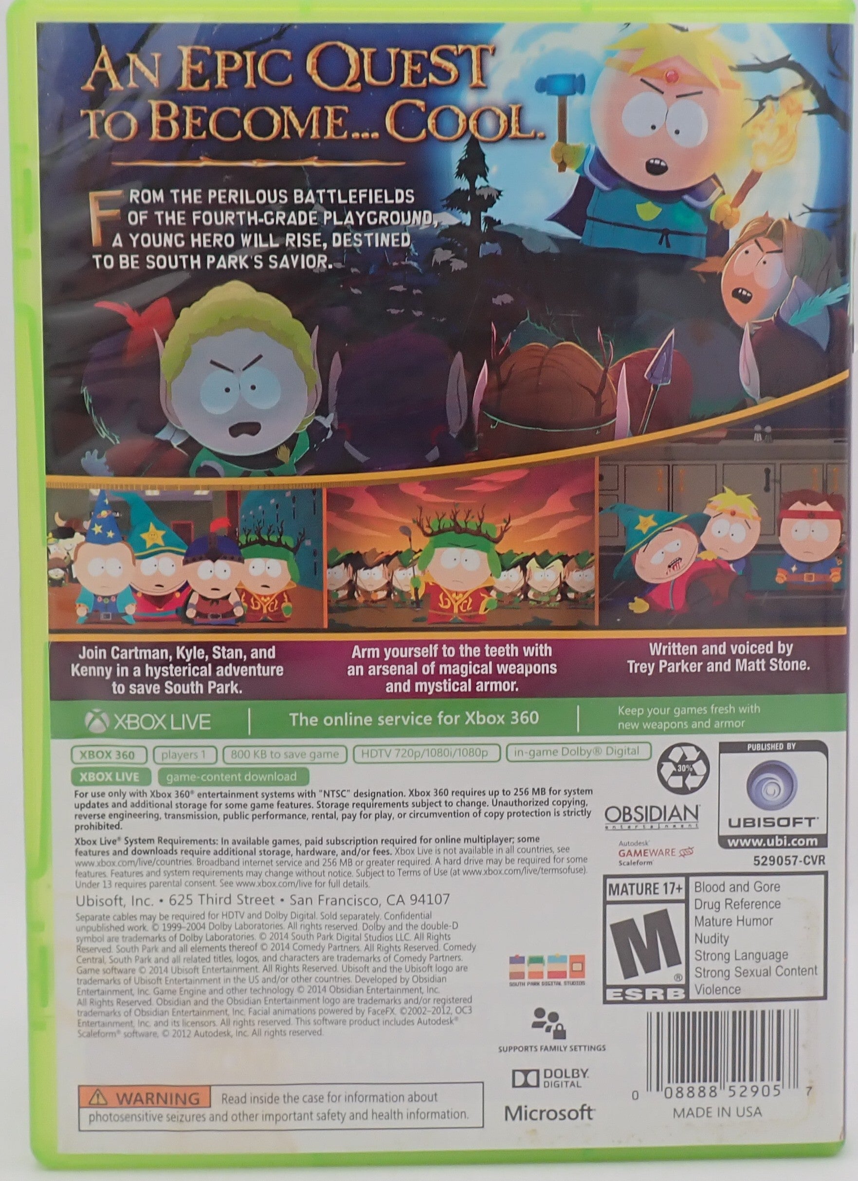 South Park: The Stick of Truth - Xbox 360
