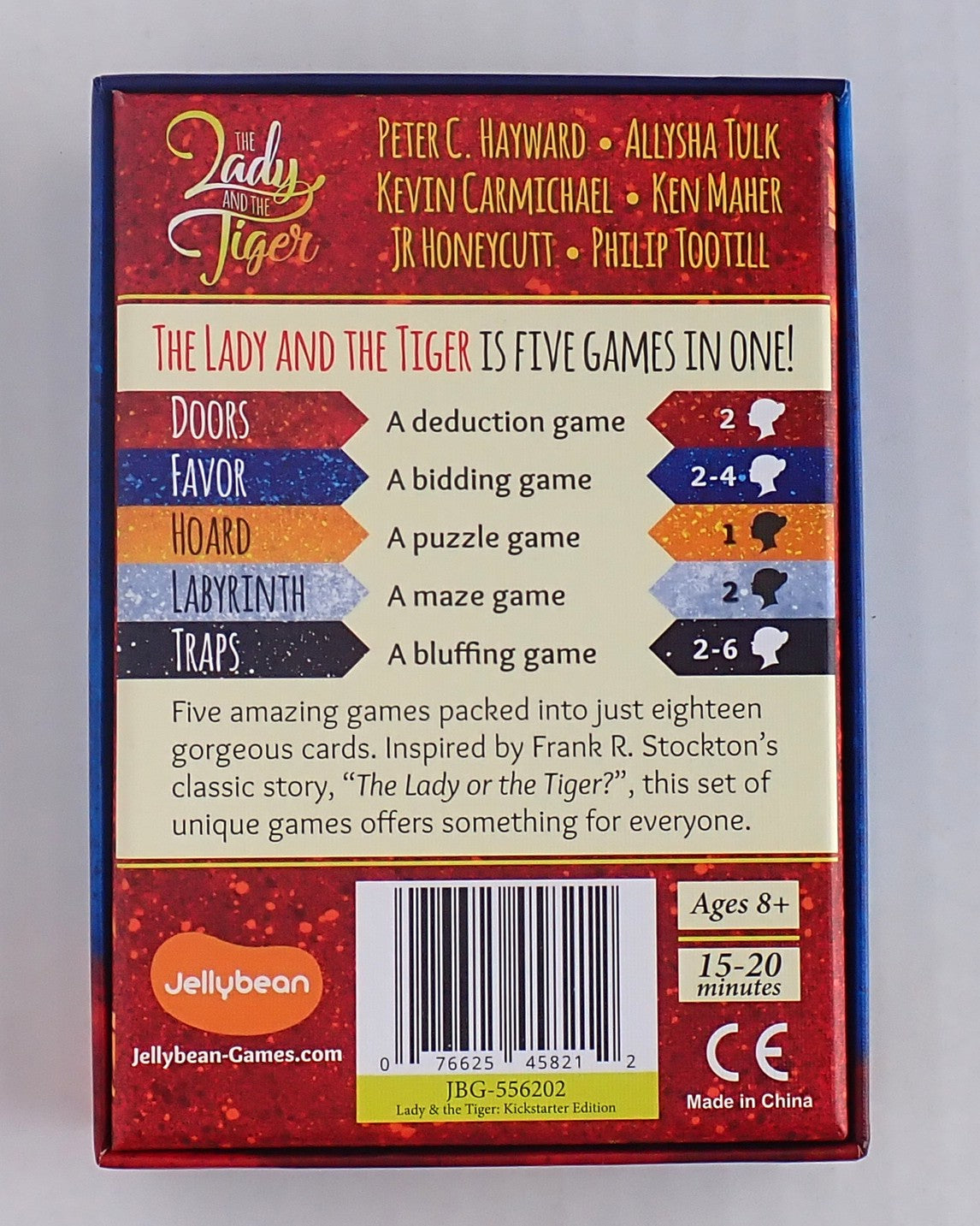 The Lady and the Tiger [Pre-Owned Board Games]