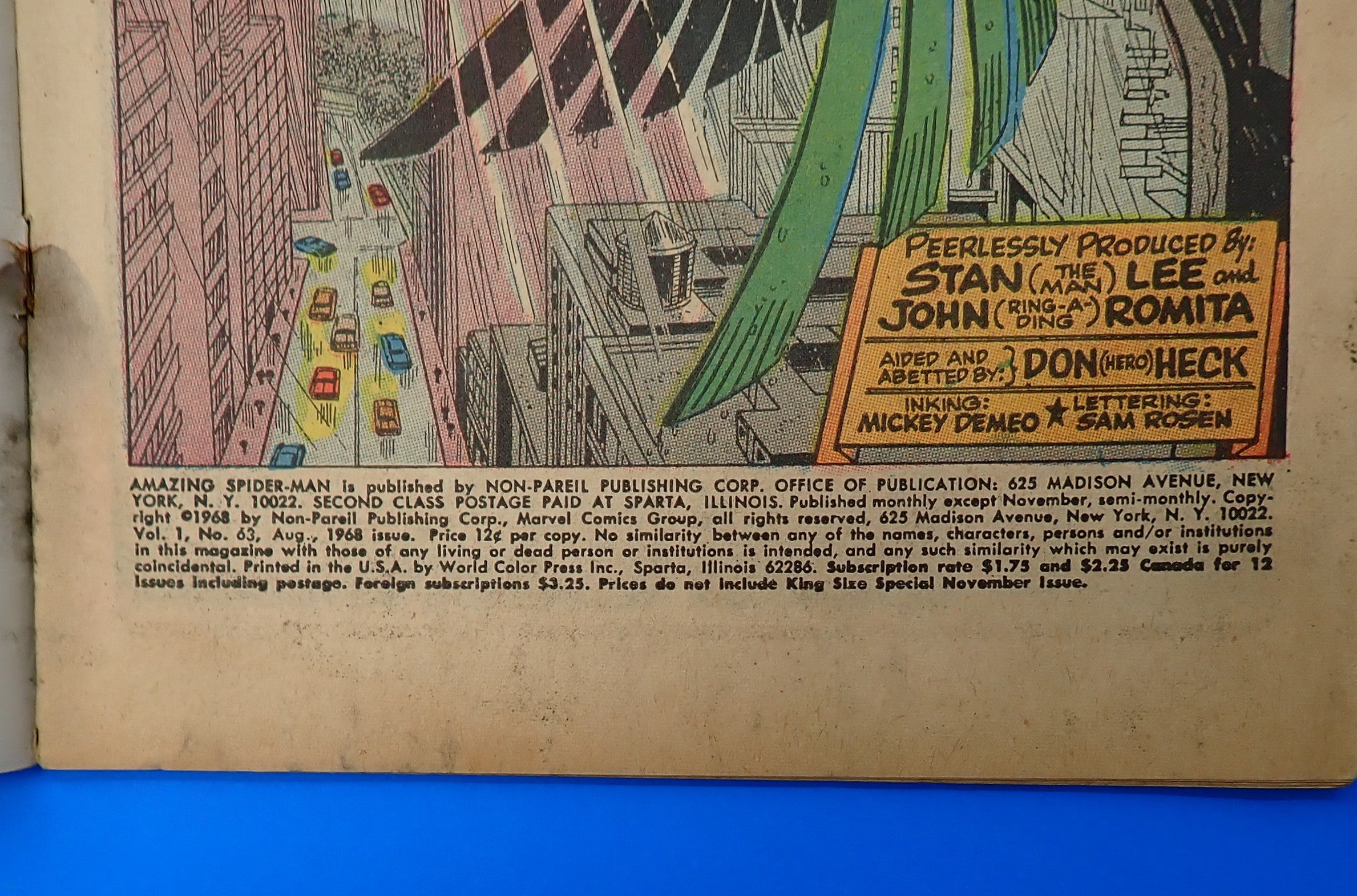 Amazing Spider-Man #63 (1968) - VG- (3.5) - Silver Age Issue