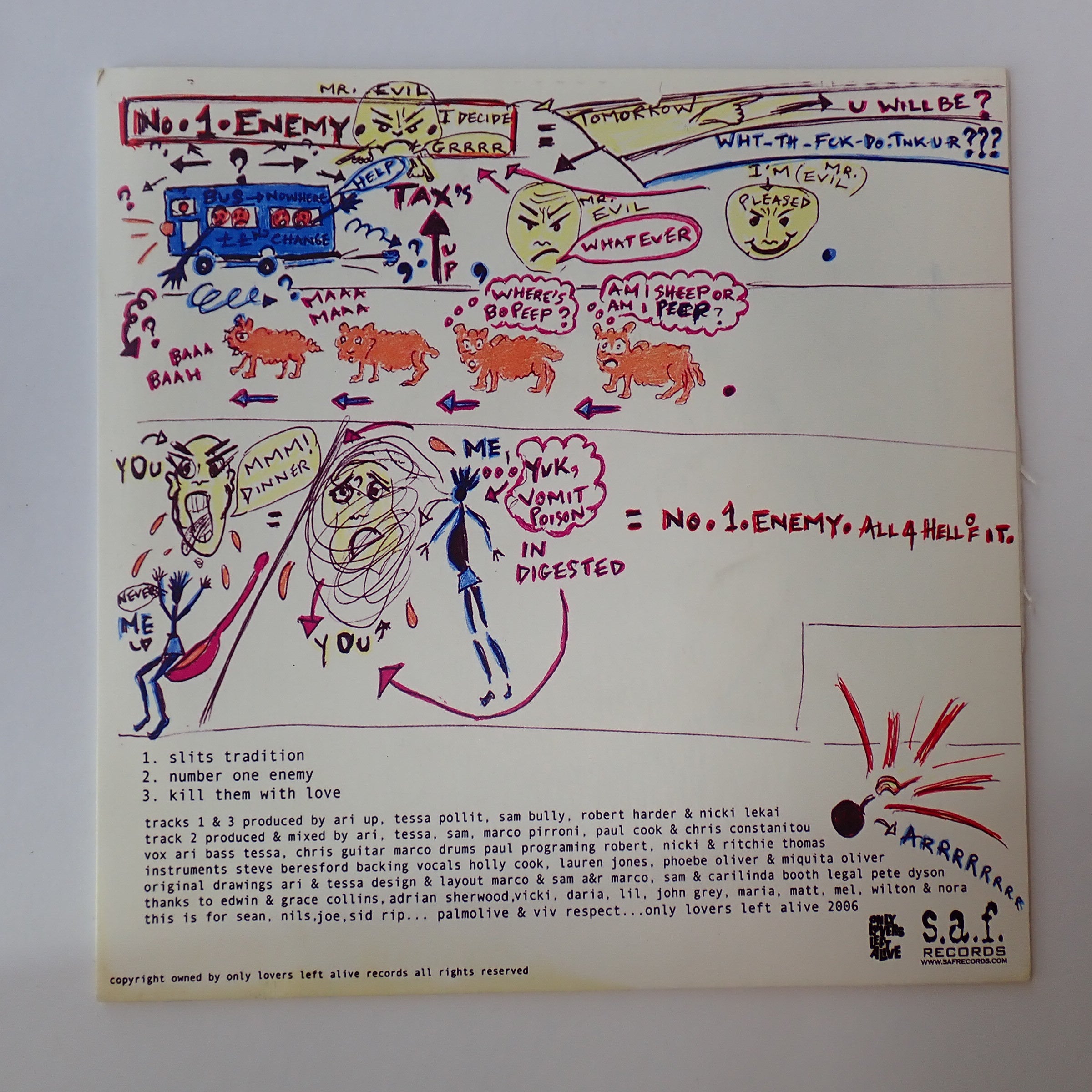 The Slits – Revenge Of The Killer Slits - Vinyl