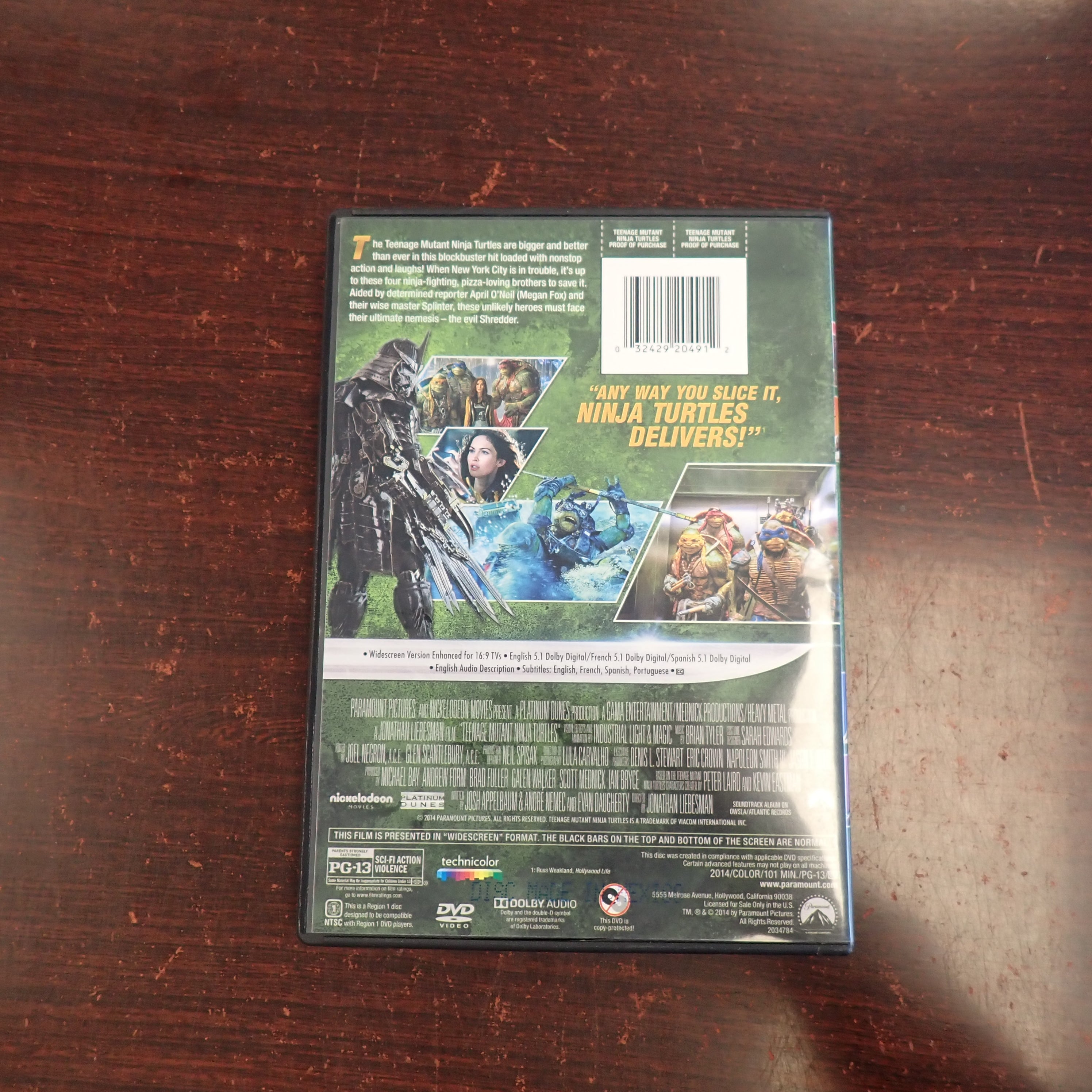 Teenage Mutant Ninja Turtles - DVD