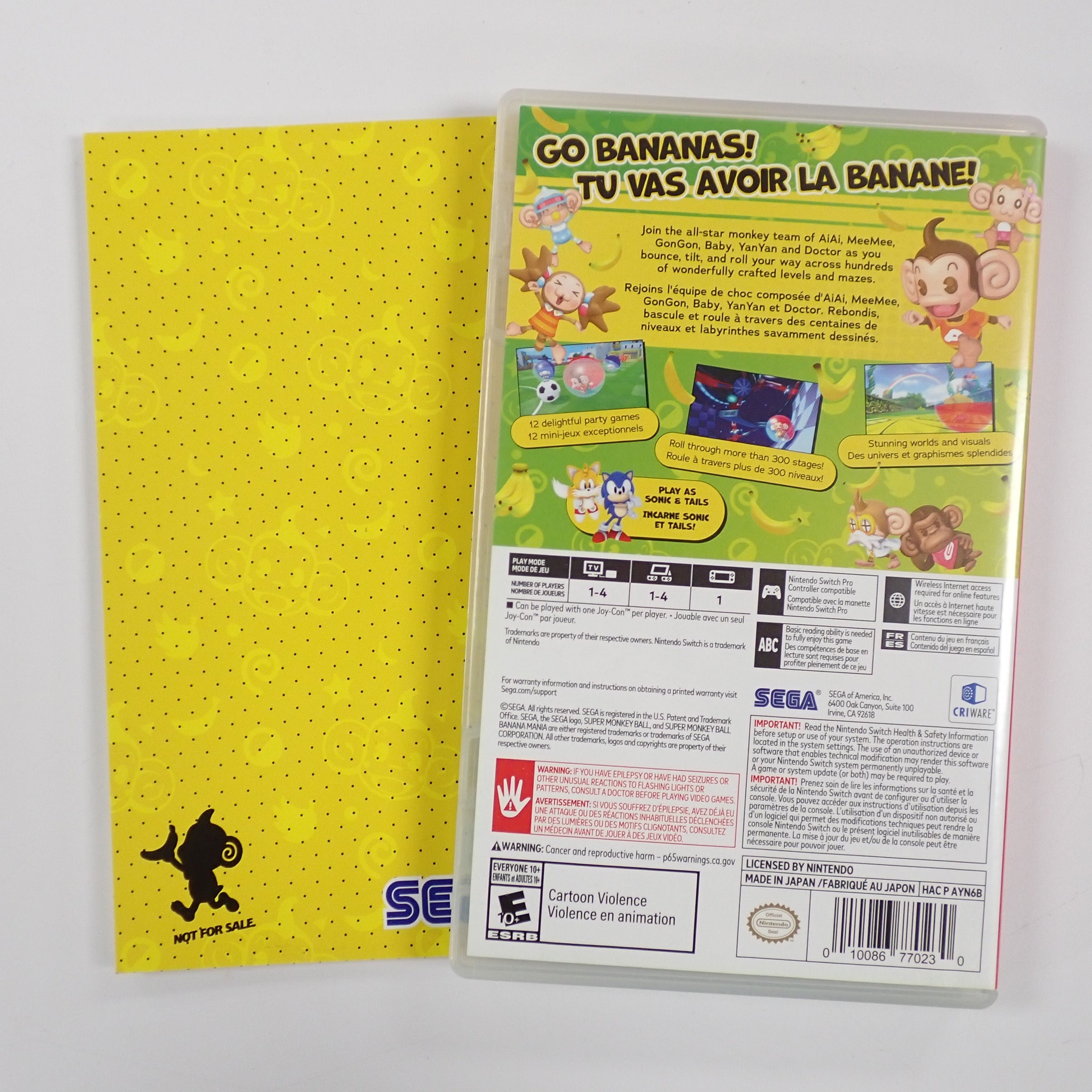 Super Monkey Ball Banana Mania (Anniversary Edition) - Switch