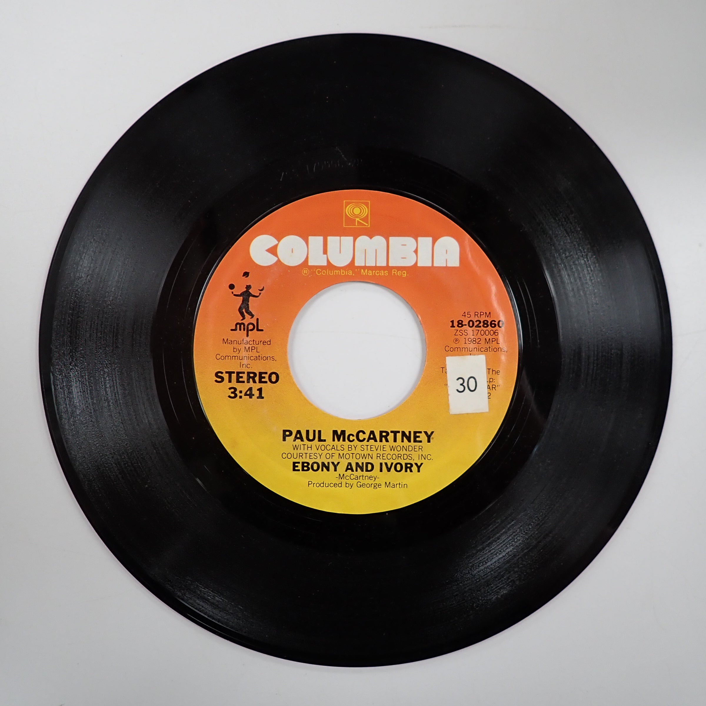 Paul McCartney – Ebony And Ivory - Vinyl