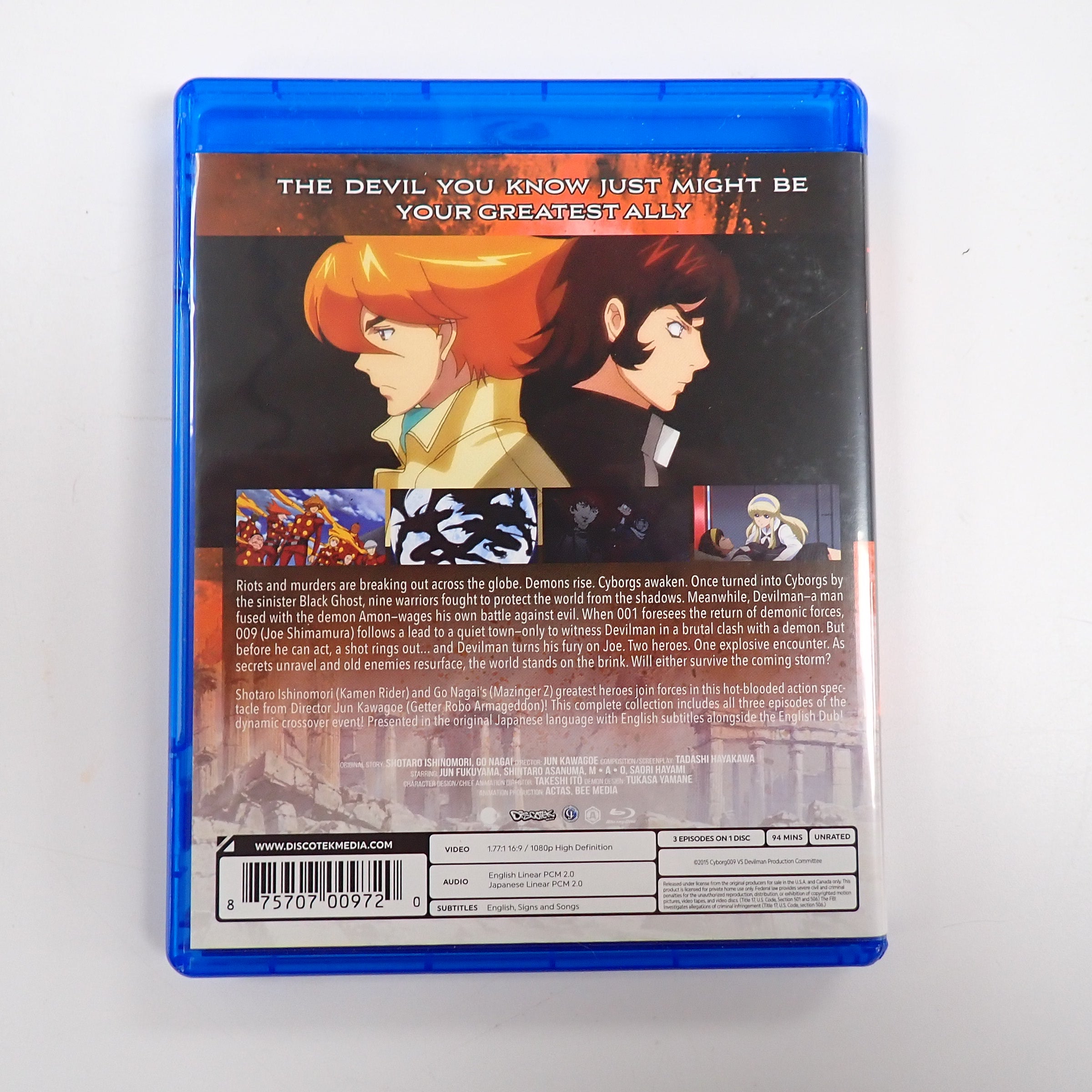 Cyborg 009 vs Devilman - Blu-Ray [Pre-Owned]