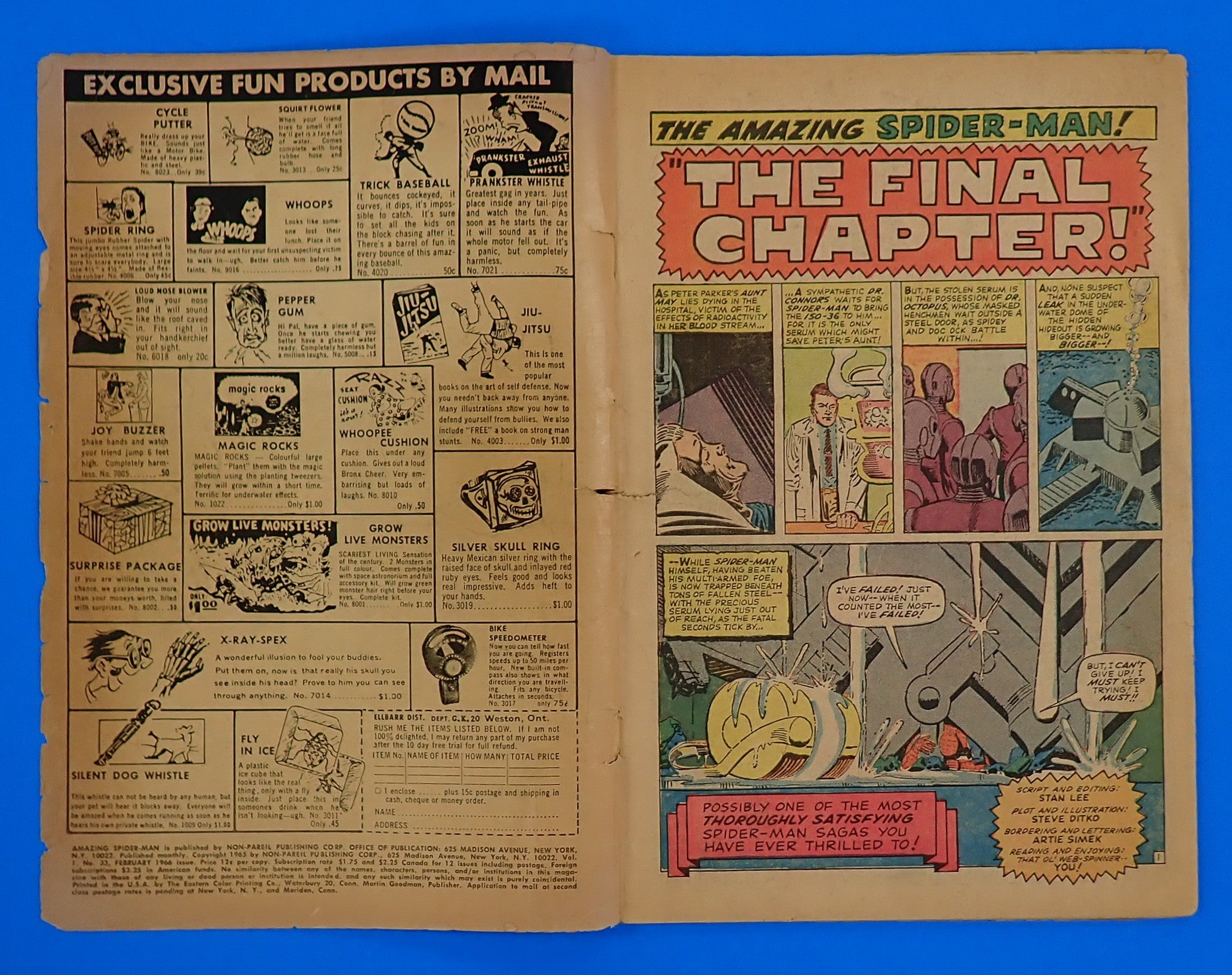 Amazing Spider-Man #33 (1966) - FR/GD (1.5) - Debut of Super Strength