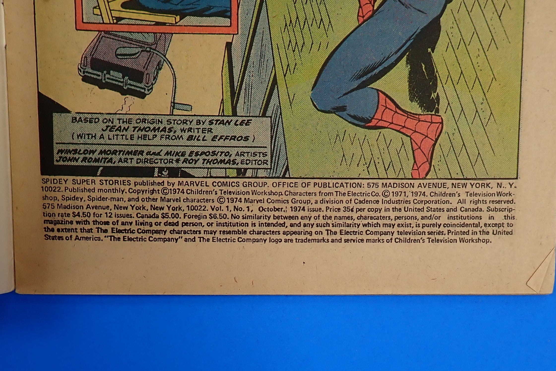 Spidey Superstories #1 (1974) - FN- (5.5) - Origin of Spider-Man Retold
