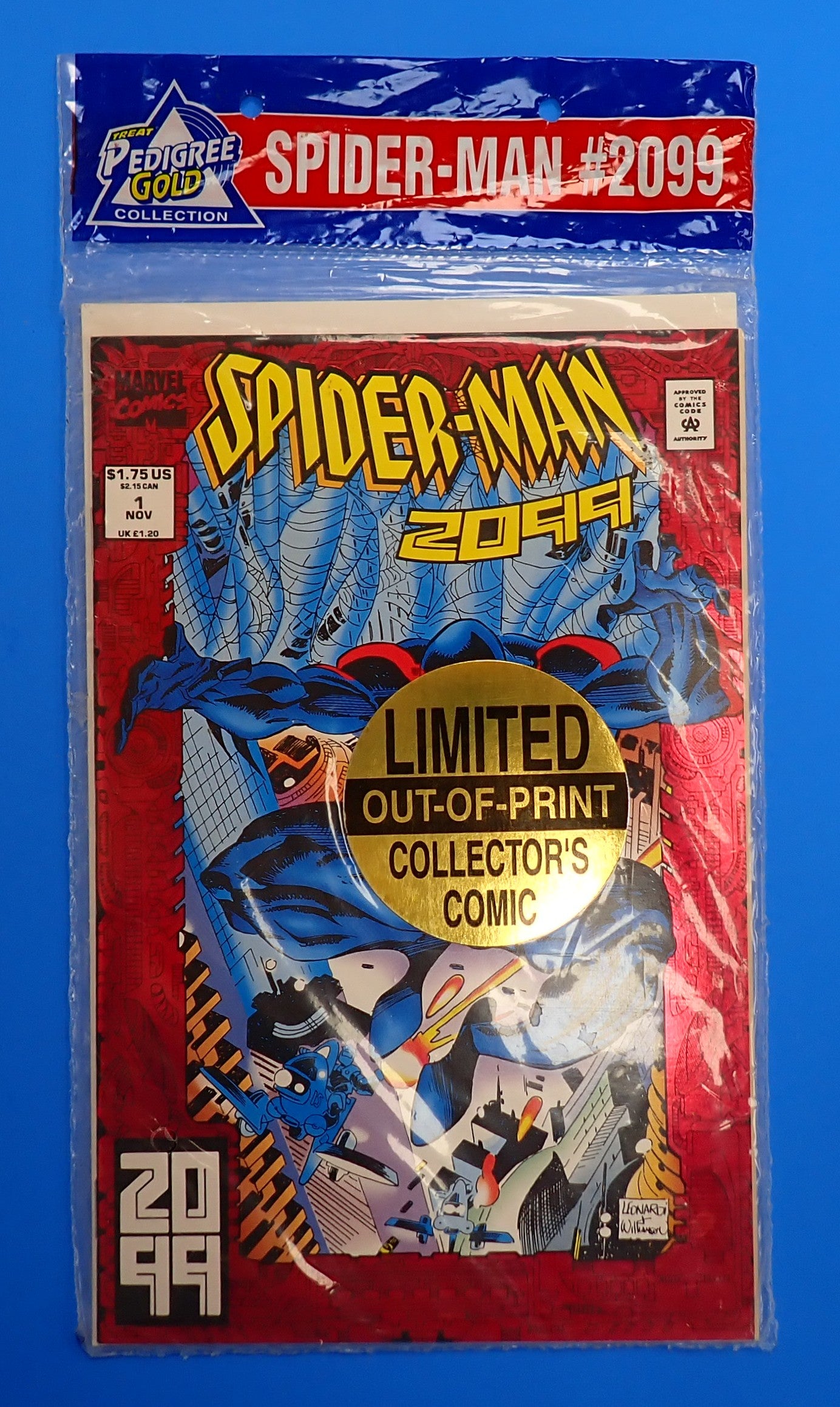 Spider-Man 2099 #1 (1993) - VF (8.0) - Pedigree Gold Sealed Collection