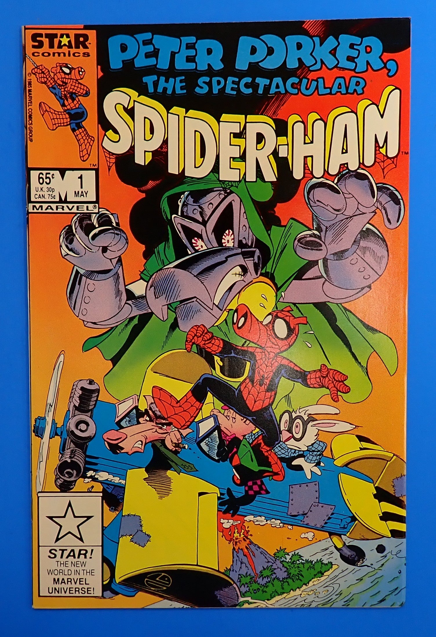 Peter Porker #1 (1985) - VF+ (8.5) - 1st Solo Title