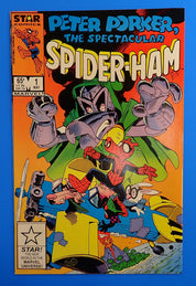 Peter Porker #1 (1985) - VF+ (8.5) - 1st Solo Title