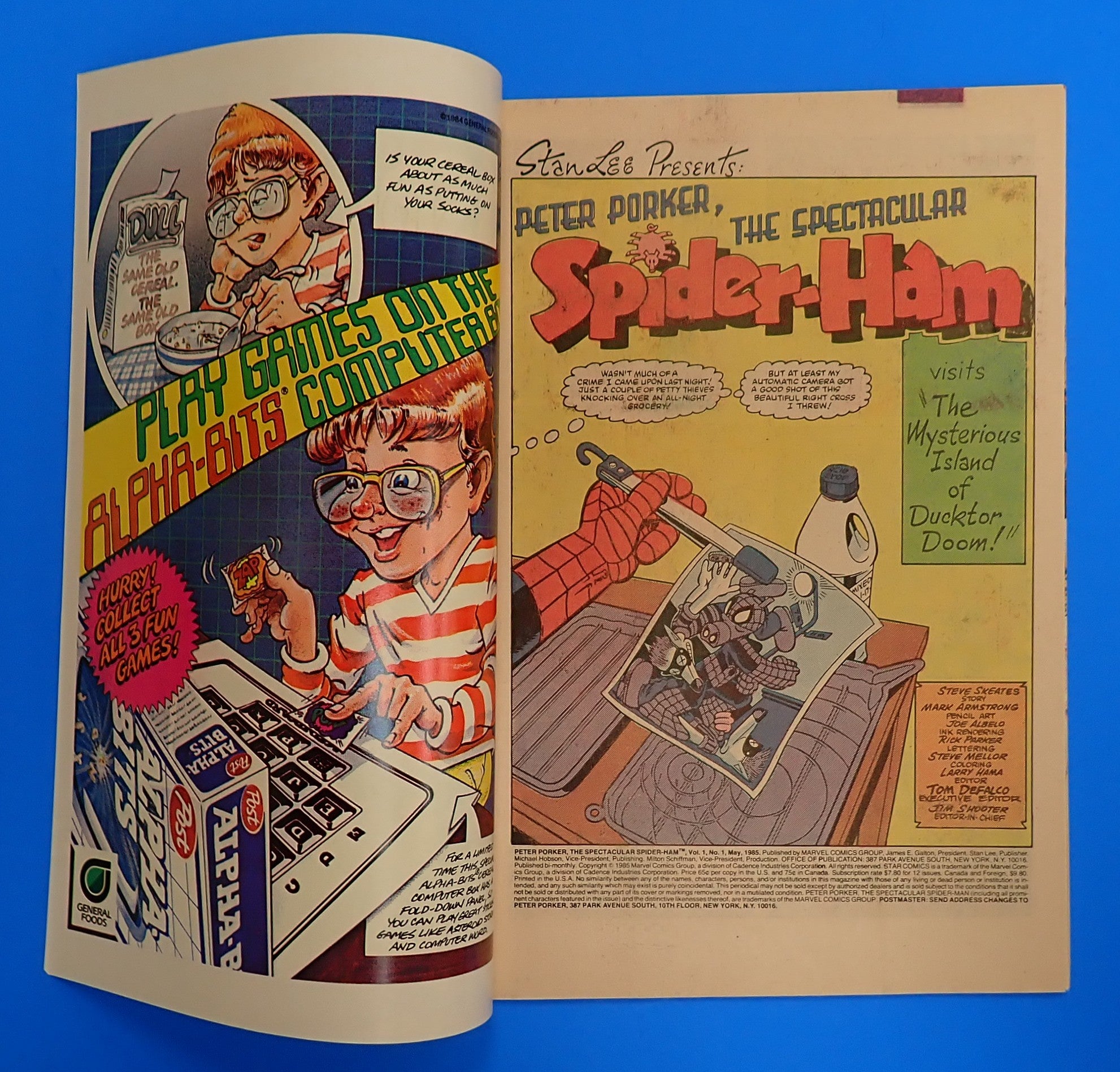 Peter Porker #1 (1985) - VF+ (8.5) - 1st Solo Title
