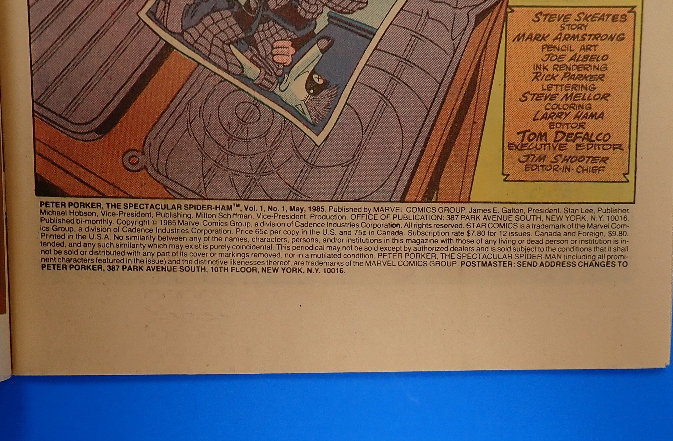 Peter Porker #1 (1985) - VF+ (8.5) - 1st Solo Title