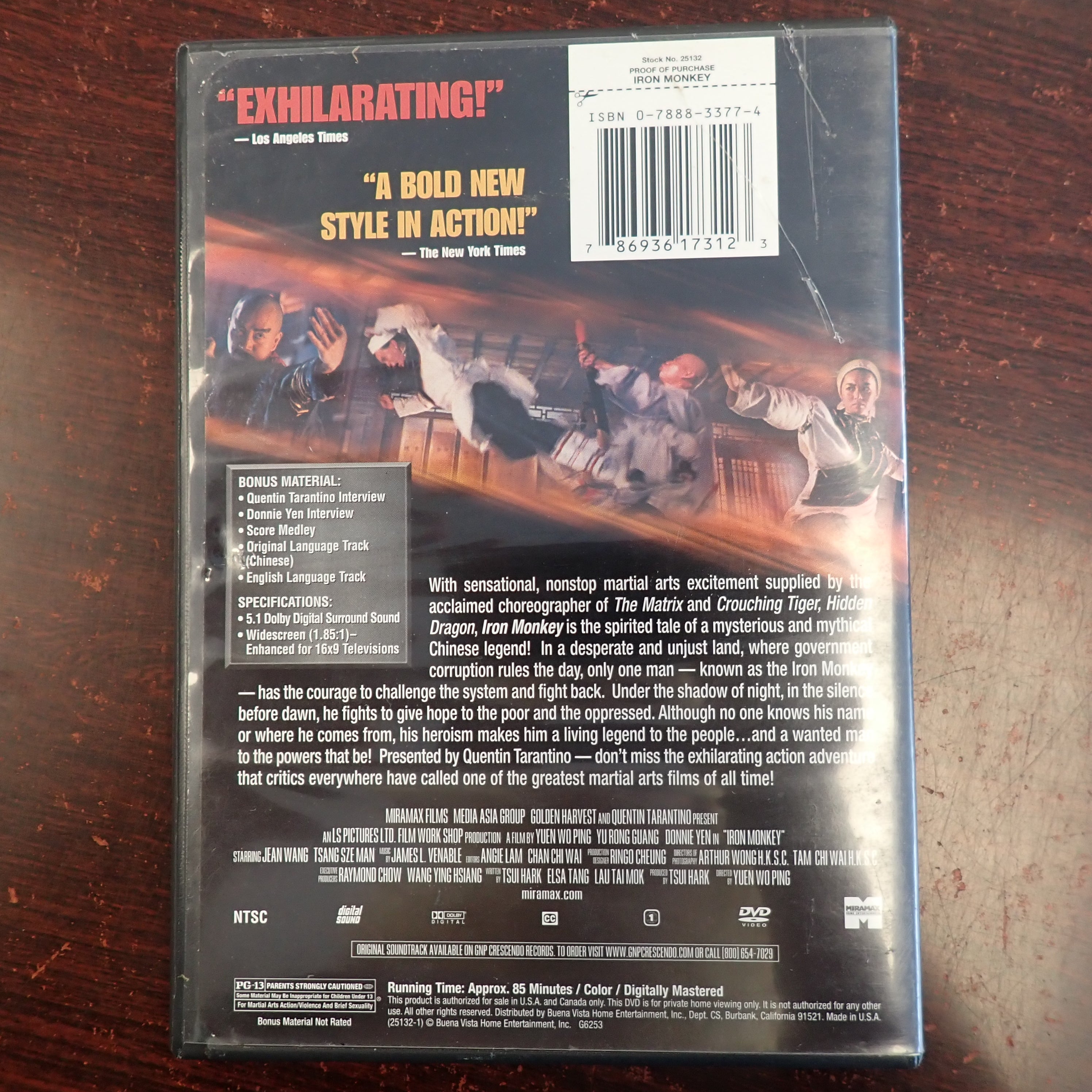 Iron Monkey - DVD