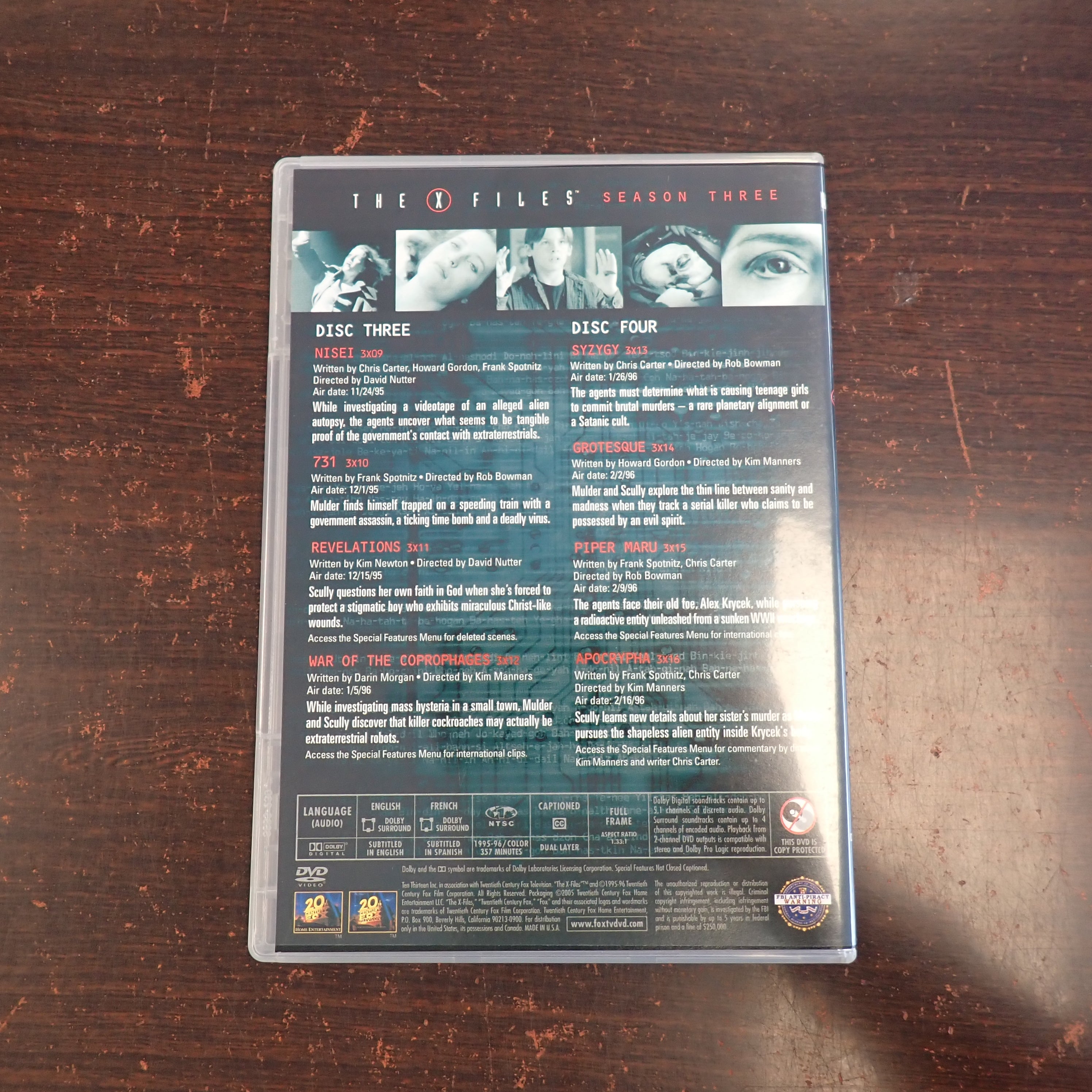 The X Files Season 3 - DVD
