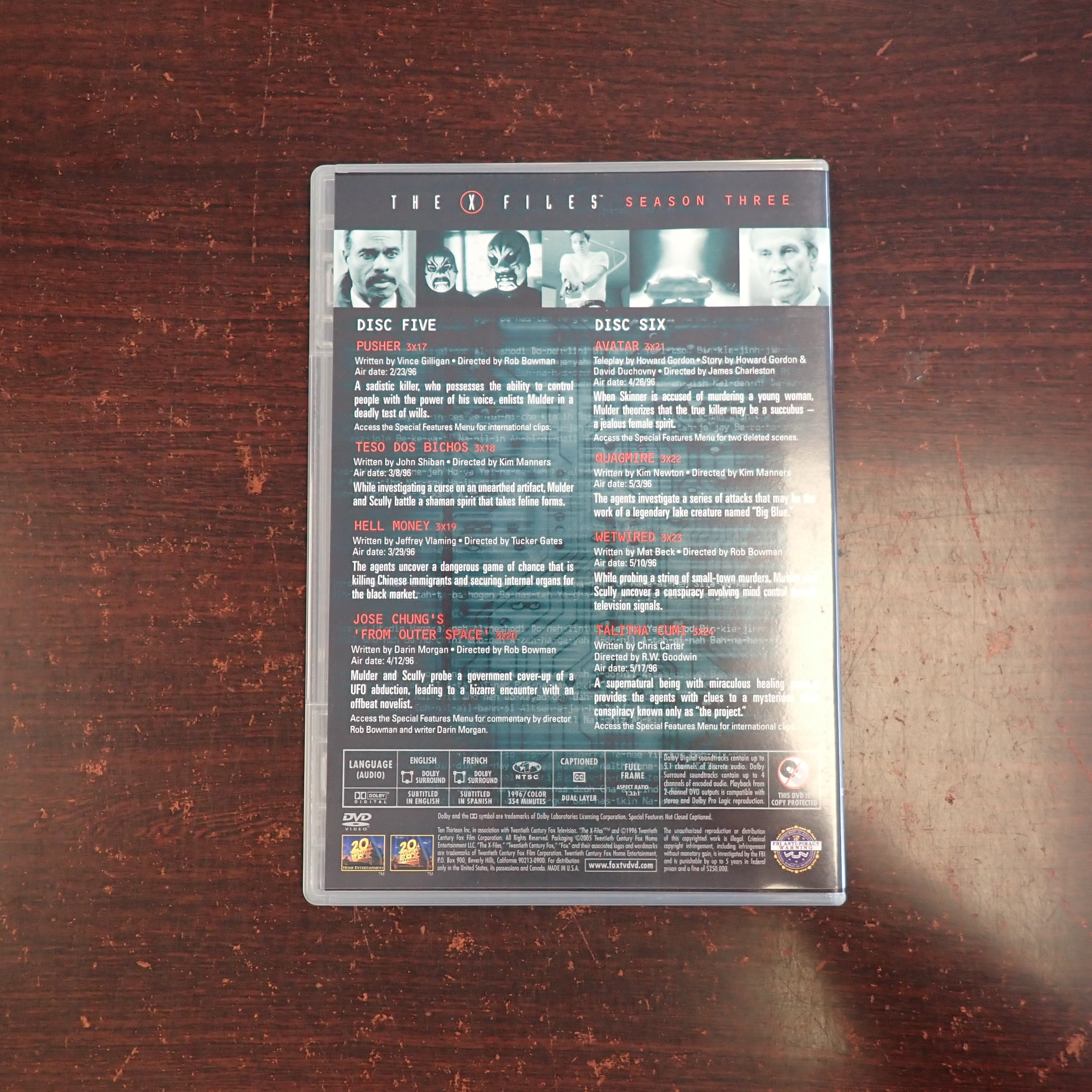 The X Files Season 3 - DVD
