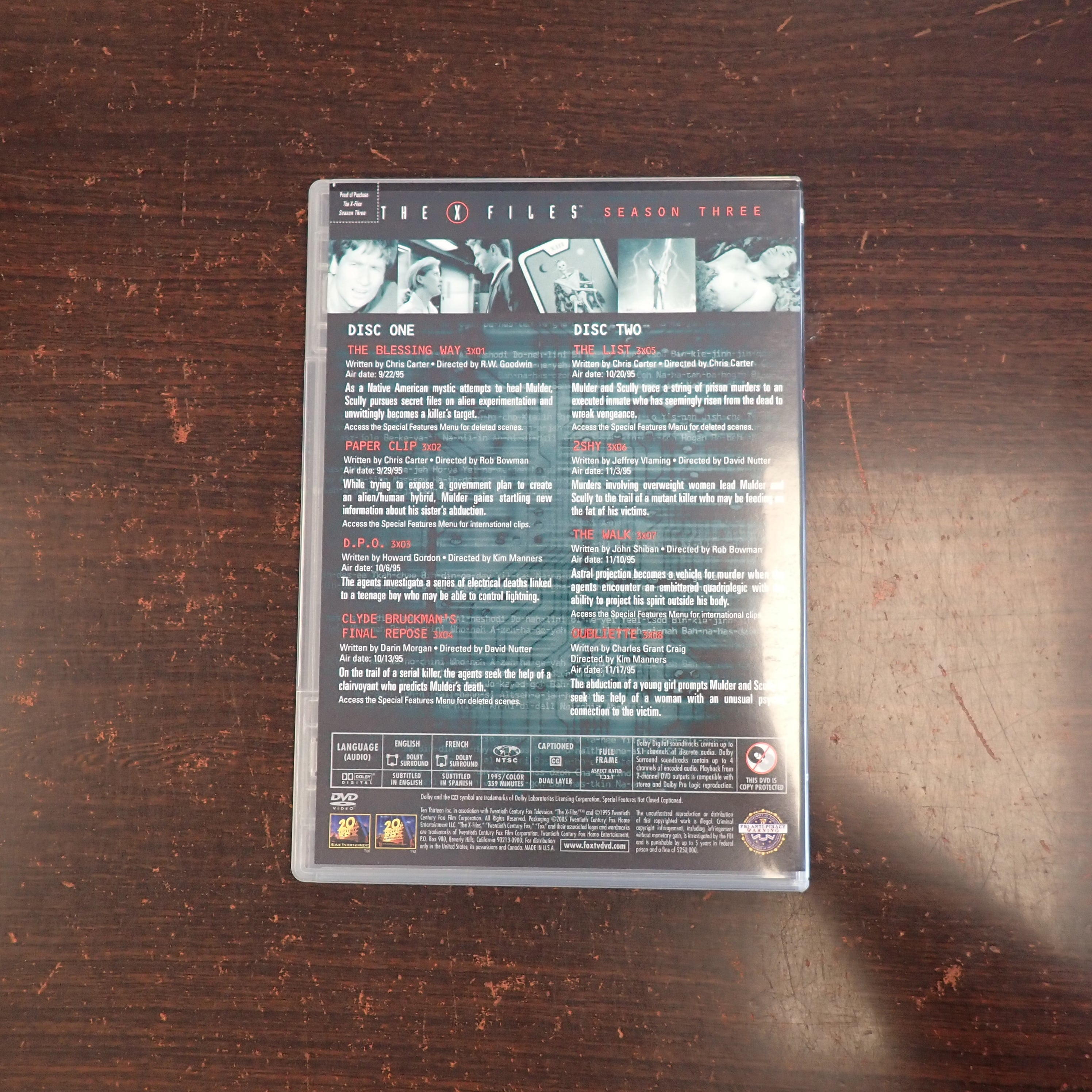 The X Files Season 3 - DVD