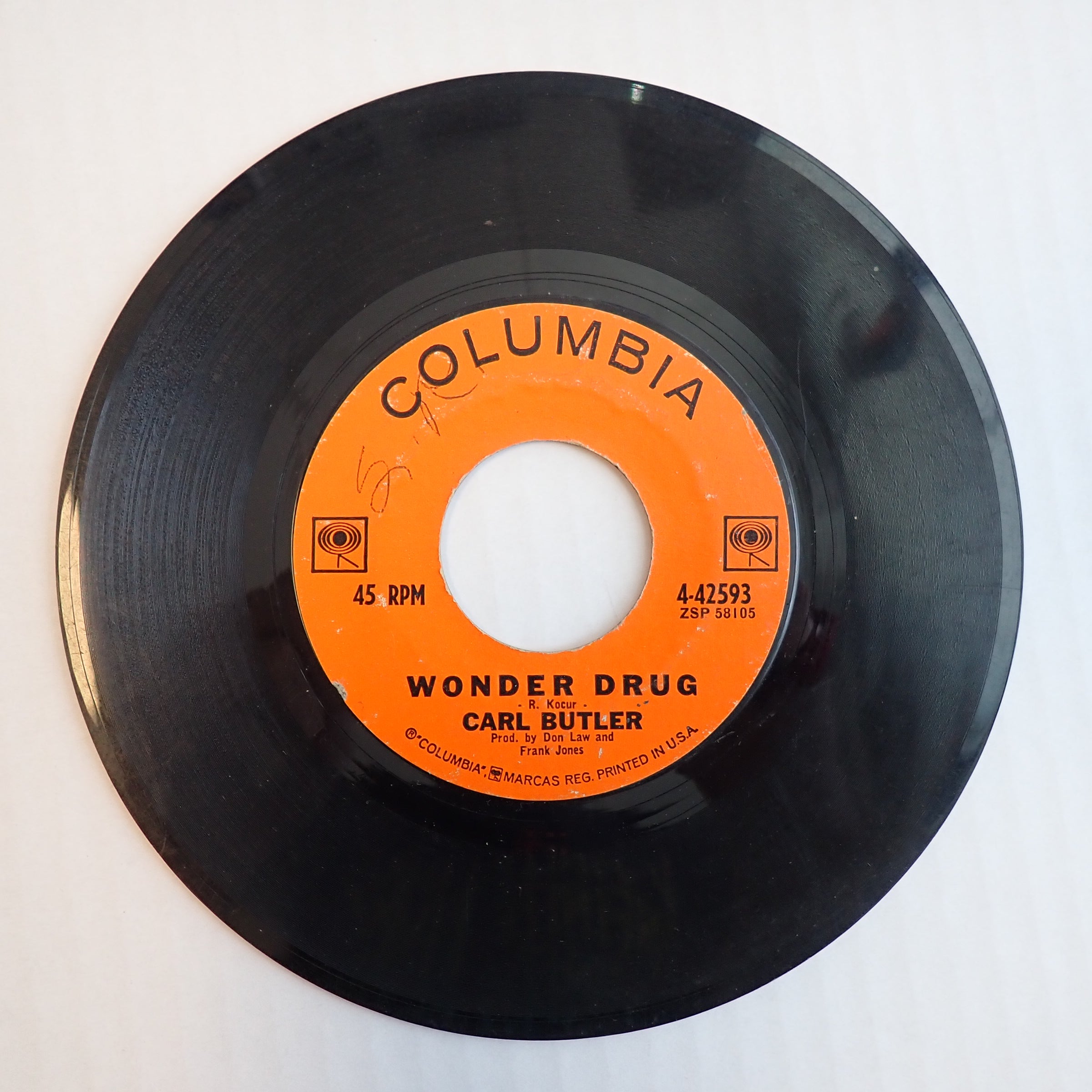 Carl Butler - Don't Let Me Cross Over/Wonder Drug - Vinyl [PRE-OWNED]