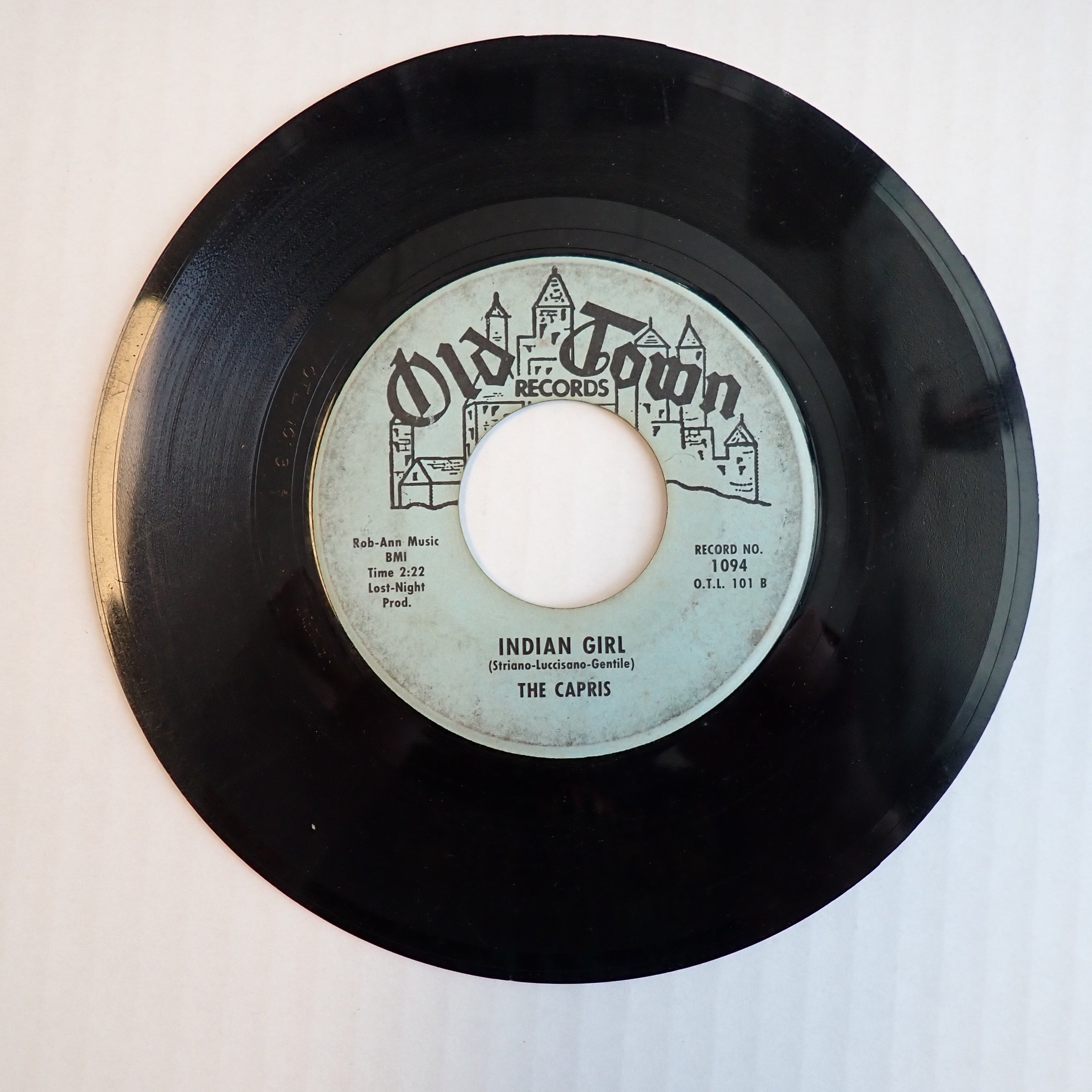 The Capris - There's A Moon Out Tonight/Indian Girl - Vinyl [PRE-OWNED]