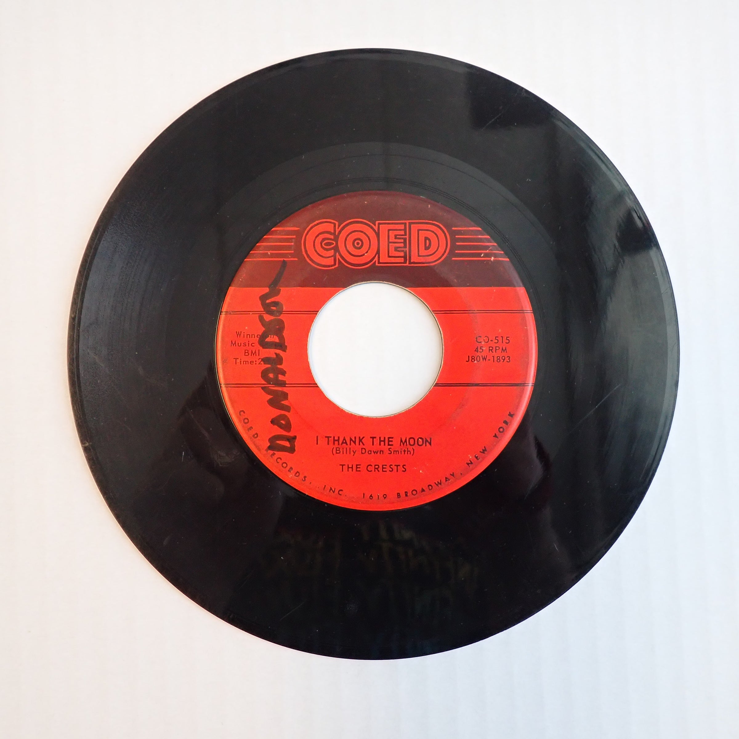 The Crests - The Angels Listened In/I Thank The Moon - Vinyl [PRE-OWNED]