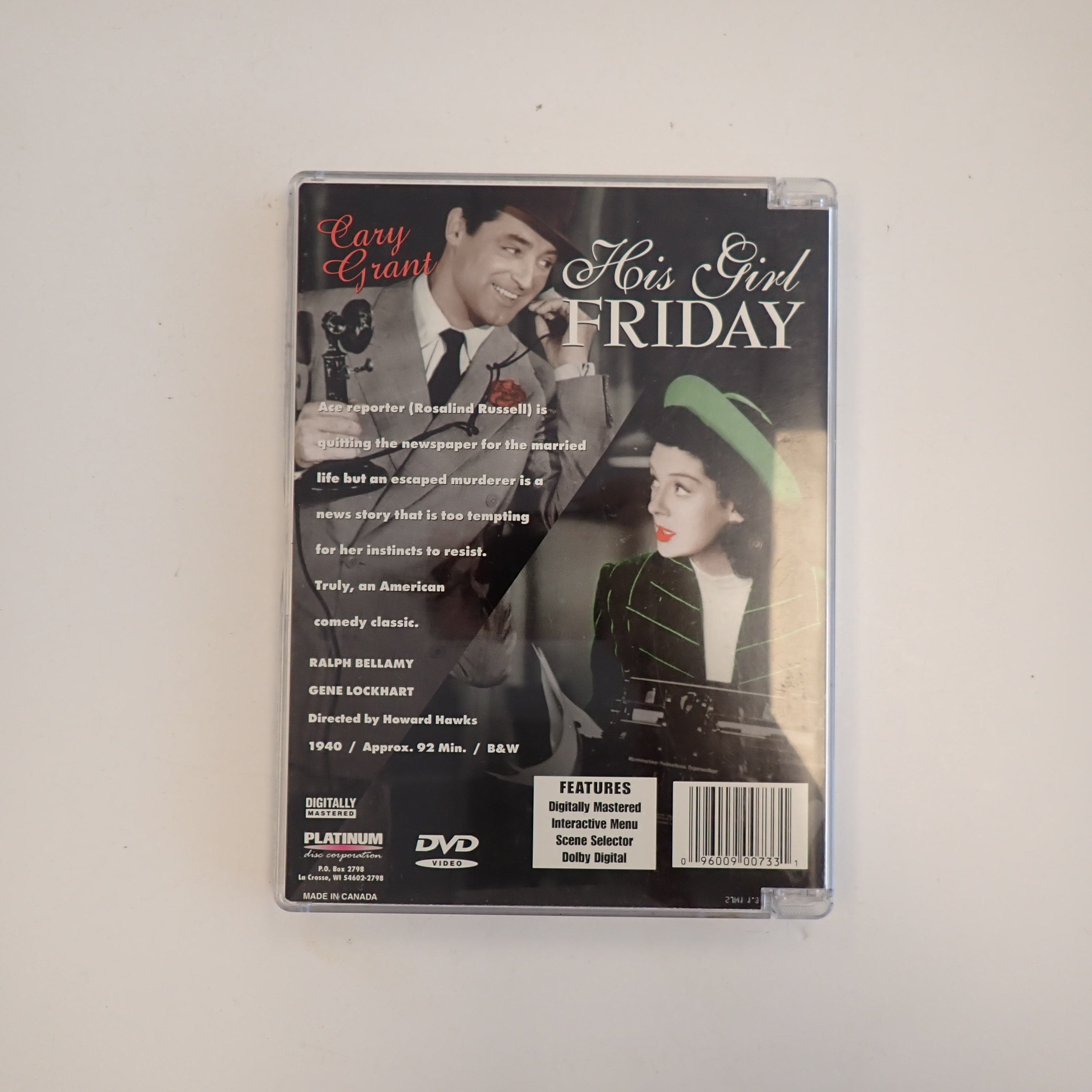 His Girl Friday - DVD